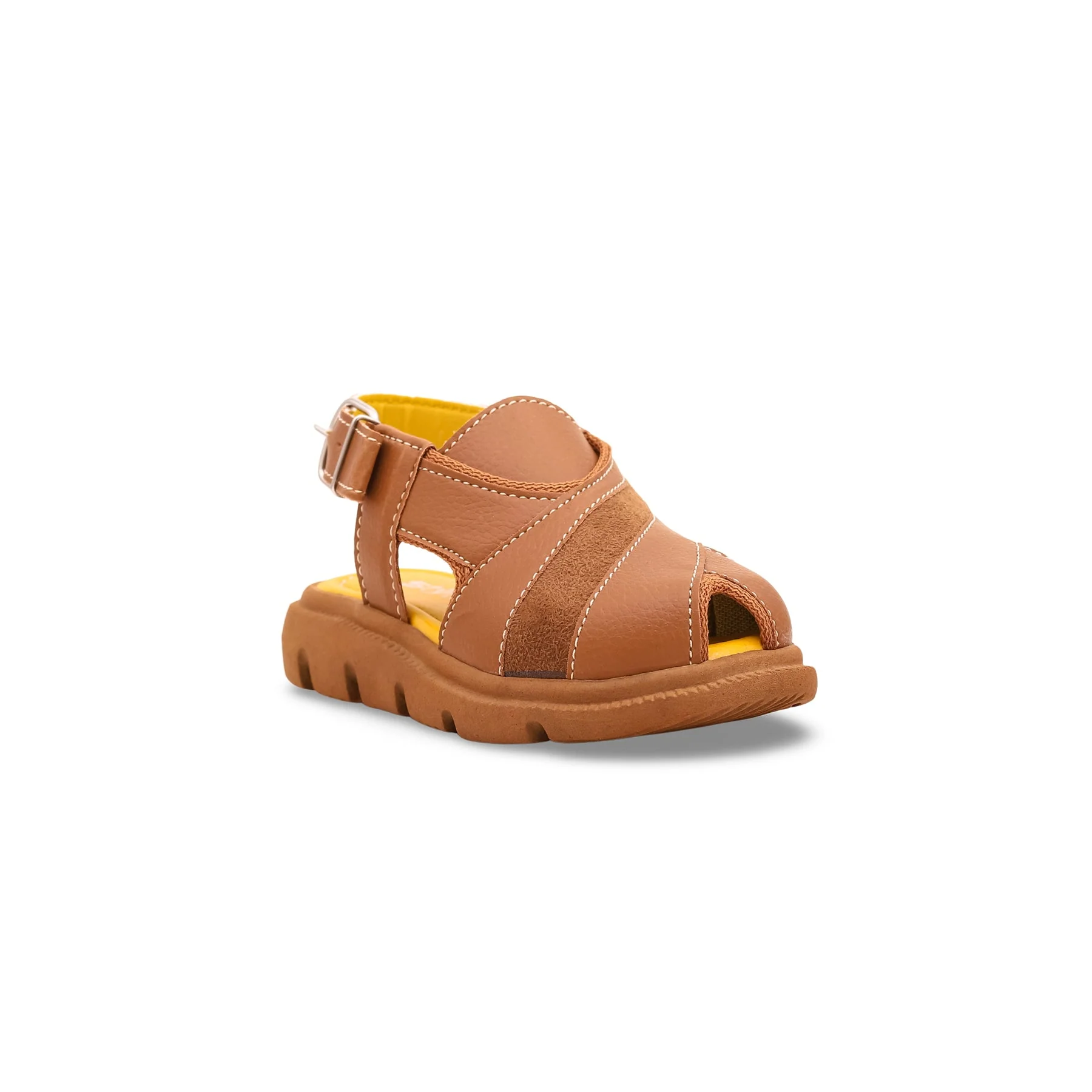 Boys Mustard Peshawari Chappal KD9516 - Image 2