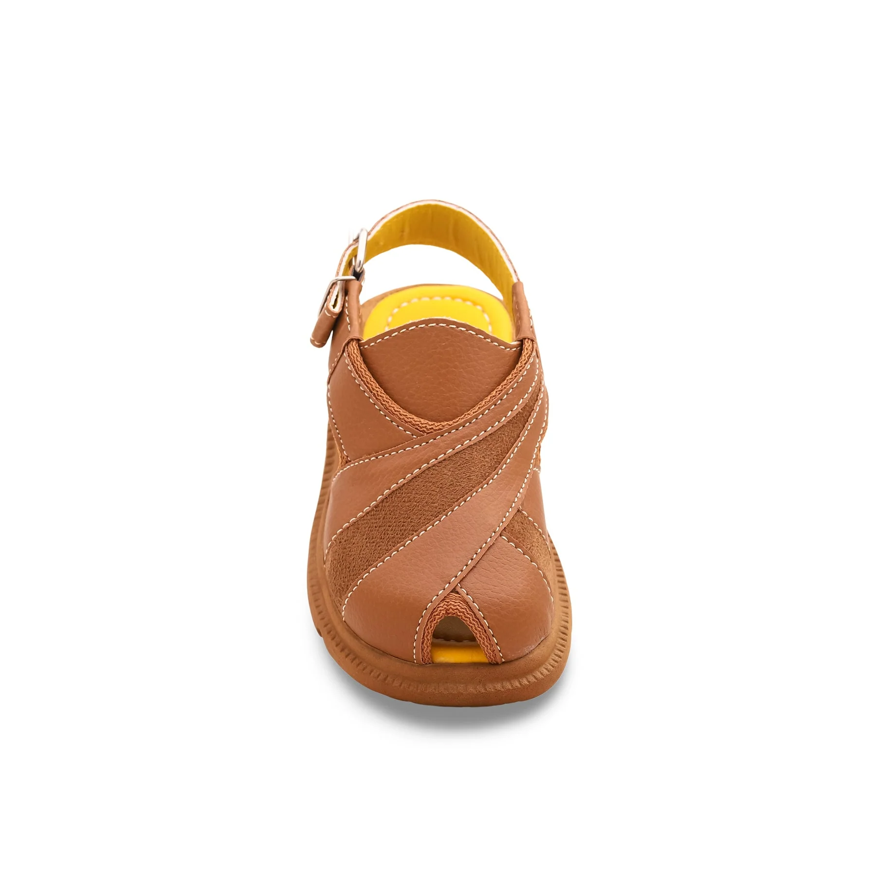 Boys Mustard Peshawari Chappal KD9516 - Image 3