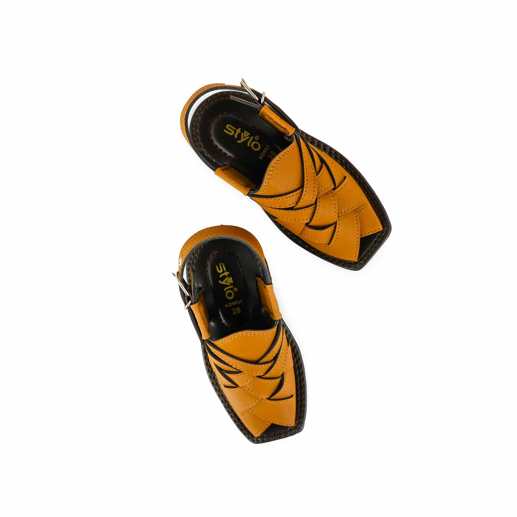 Boys Mustard Peshawari Chappal KD9934 - Image 4