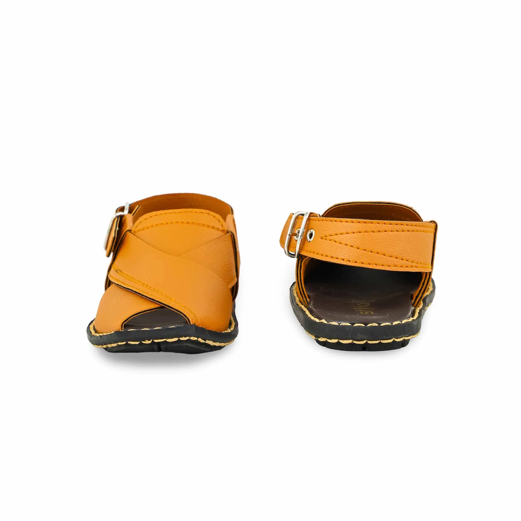 Boys Mustard Peshawari Chappal KD9935 - Image 4