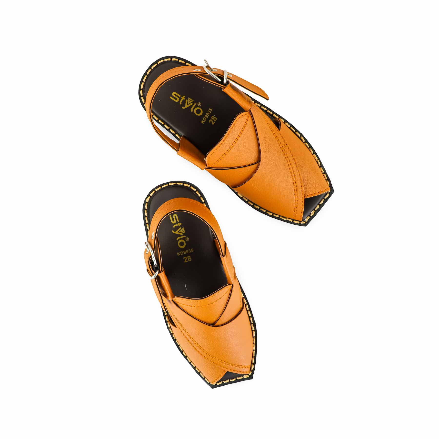 Boys Mustard Peshawari Chappal KD9935 - Image 5
