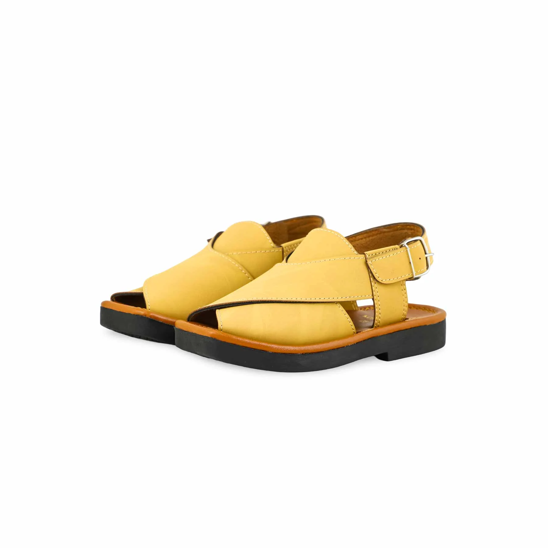 Boys Mustard Peshawari Chappal KD9938 - Image 3
