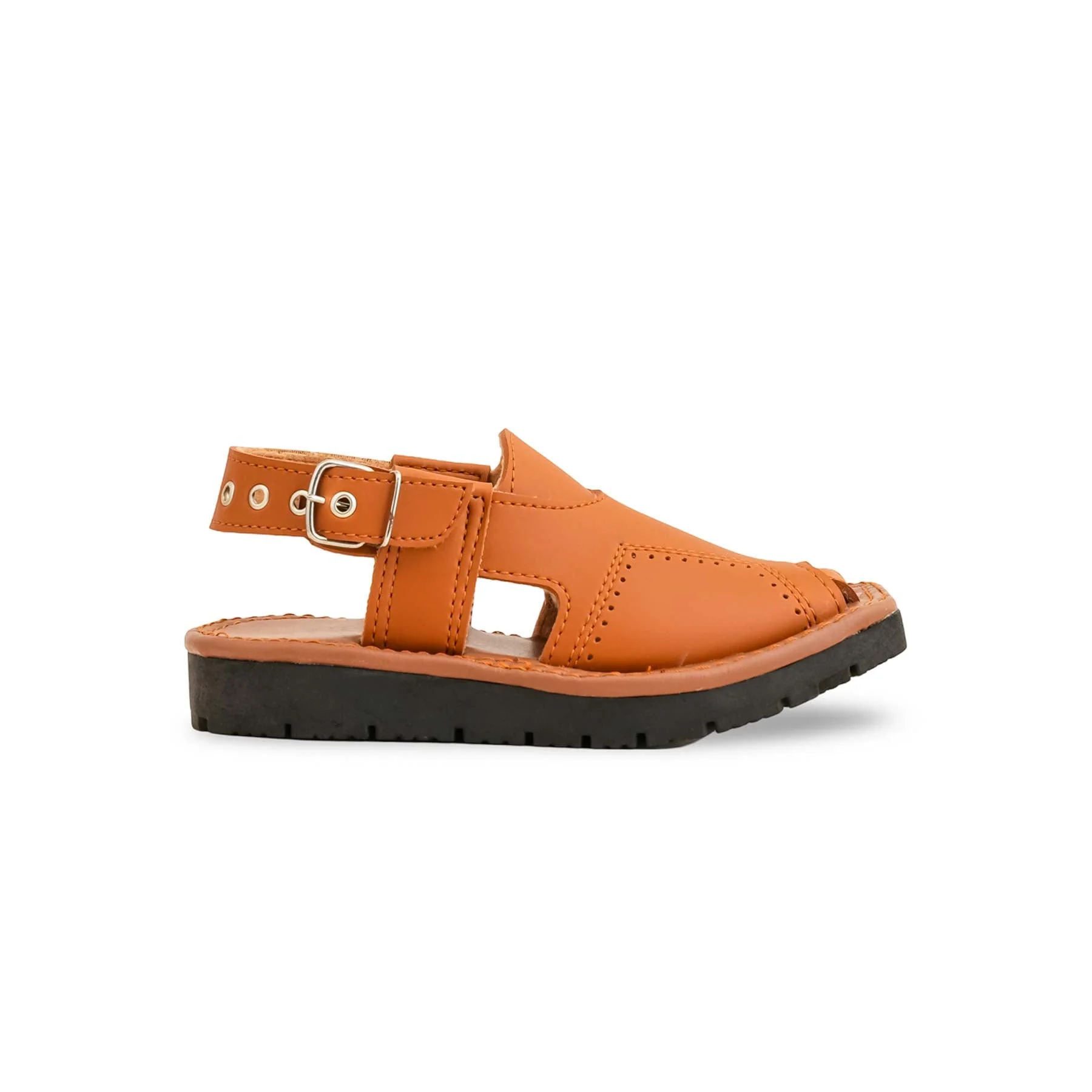 Boys Mustard Peshawari Chappal KD9946 - Image 2
