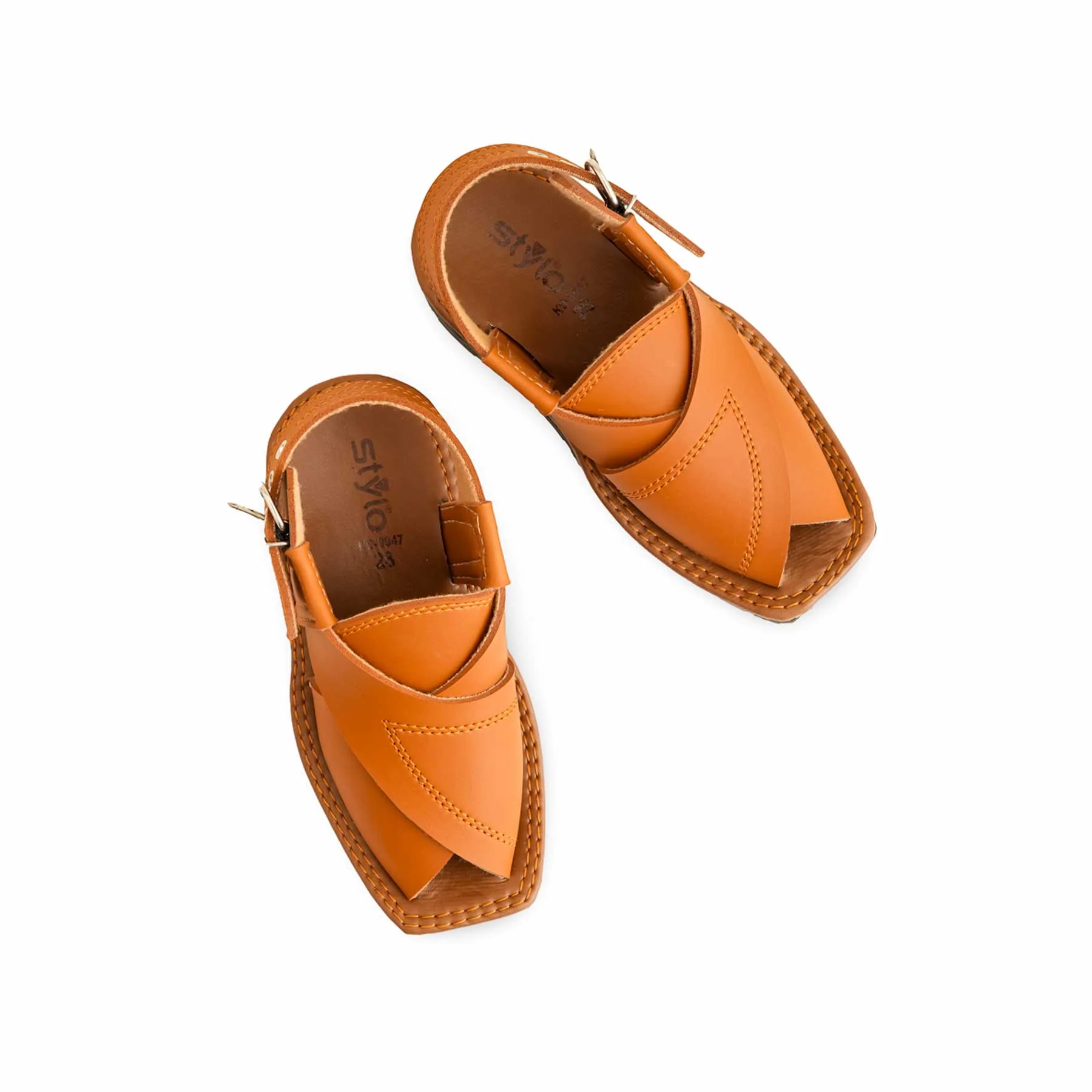 Boys Mustard Peshawari Chappal KD9947 - Image 5