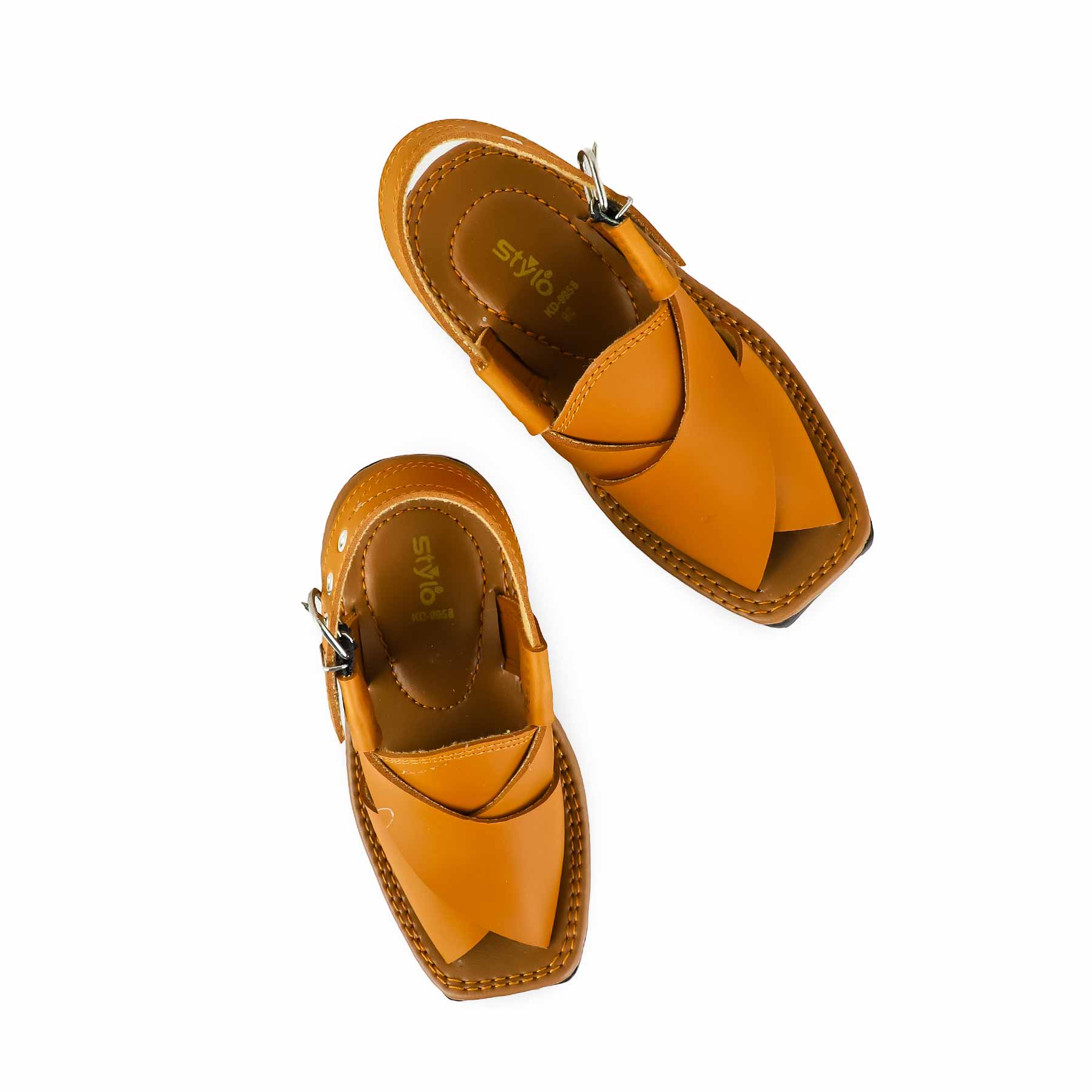 Boys Mustard Peshawari Chappal KD9958 - Image 5