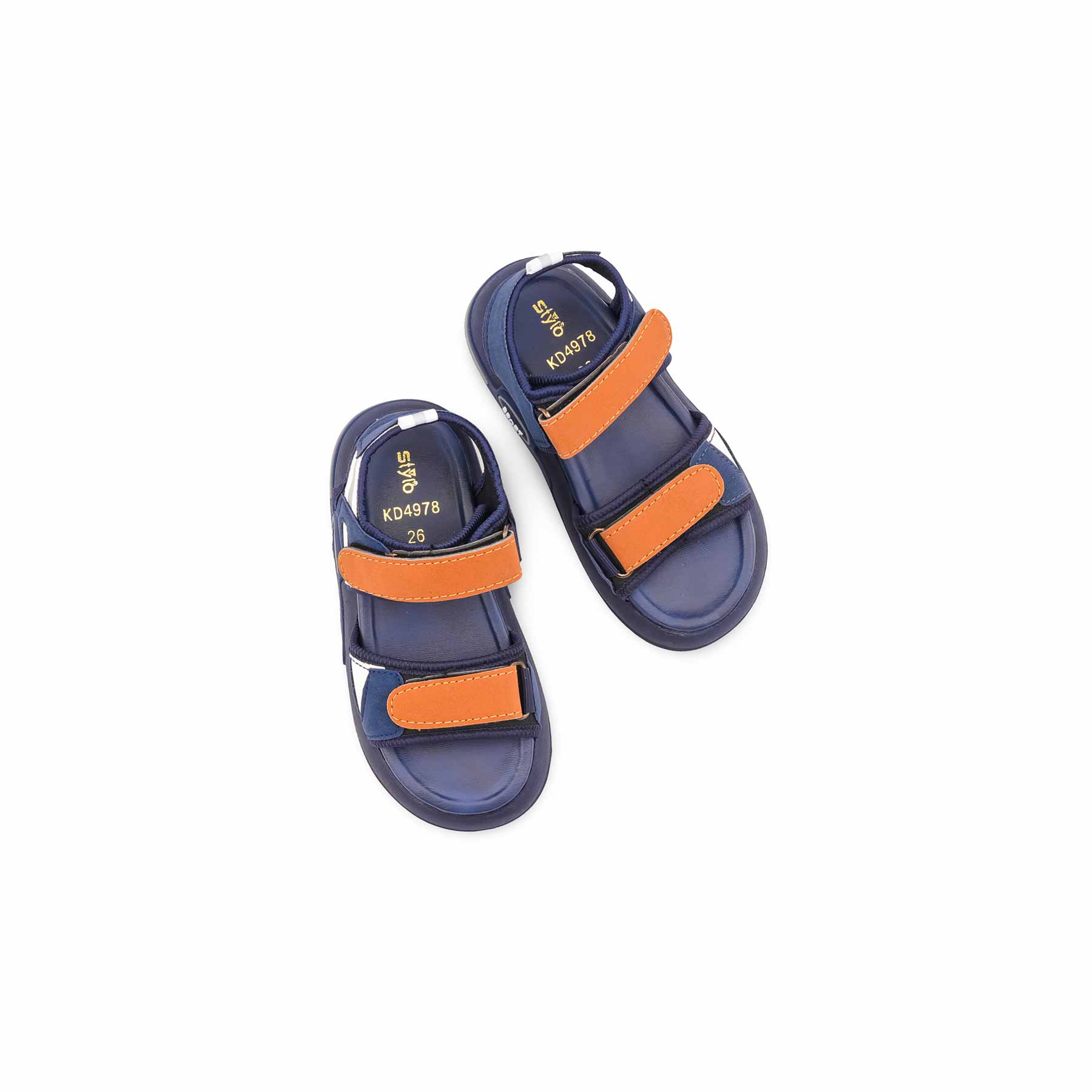 Boys Navy Casual Sandal KD4978 - Image 5