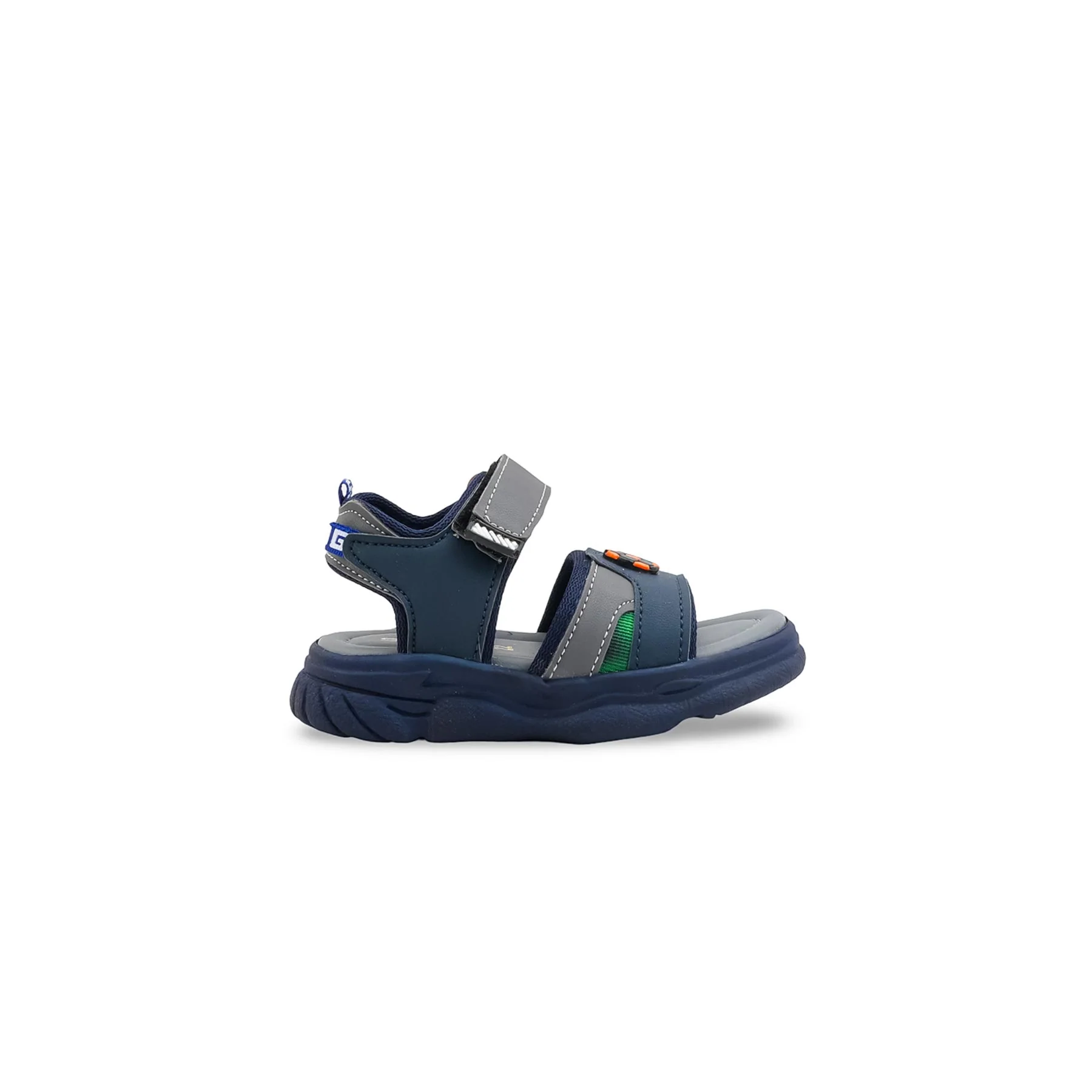 Boys Navy Casual Sandal KD4984 - Image 2