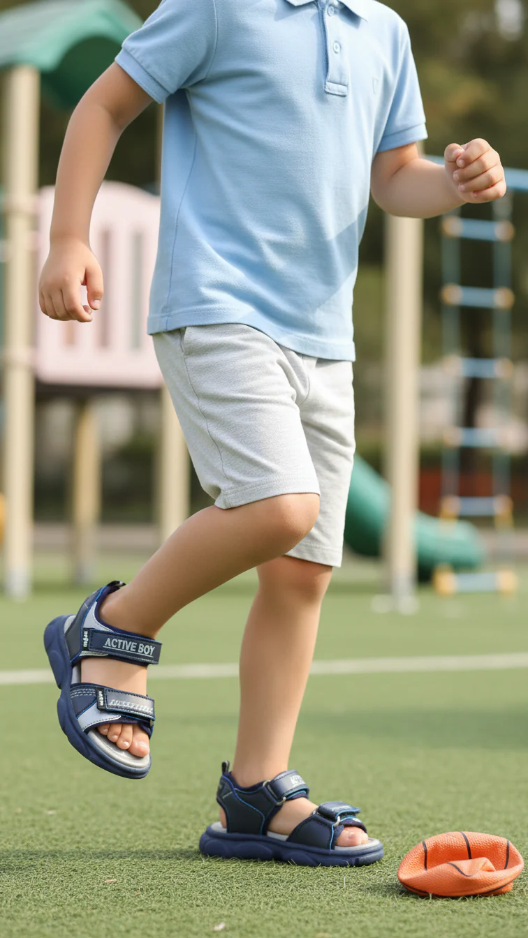 Boys Navy Casual Sandal KD9996