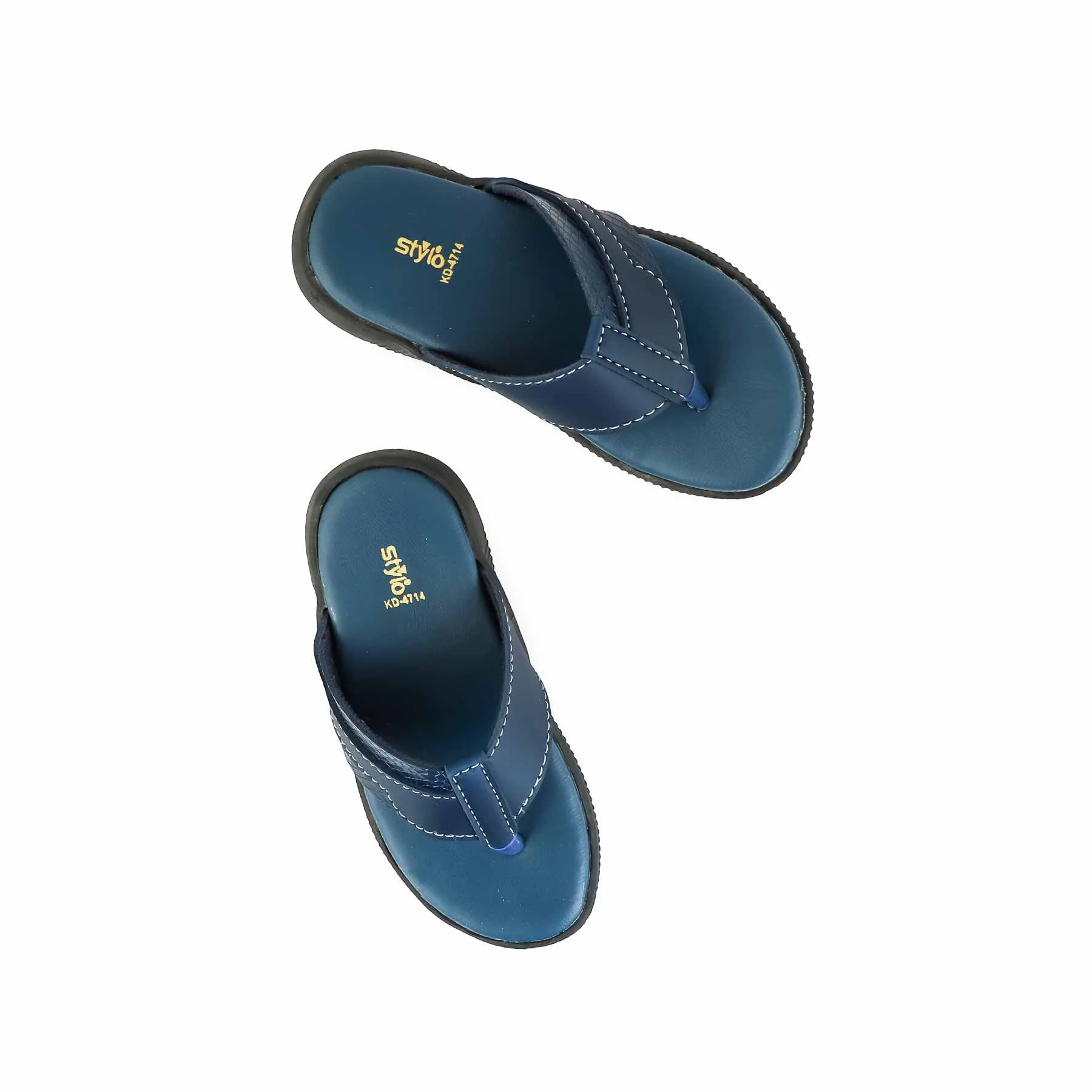Boys Navy Casual Slipper KD4714 - Image 4