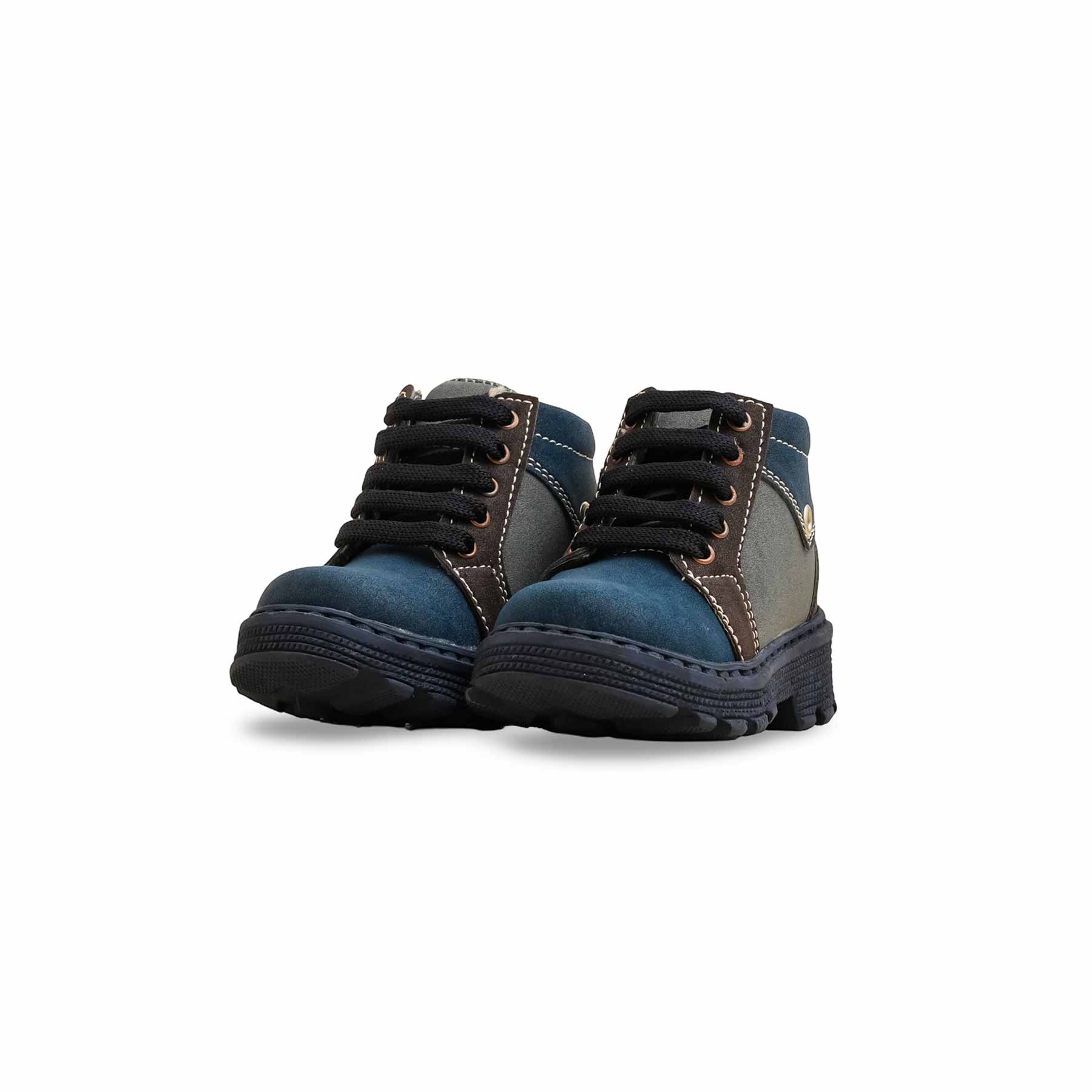 Boys Navy Formal Long Shoes KD8085 - Image 3