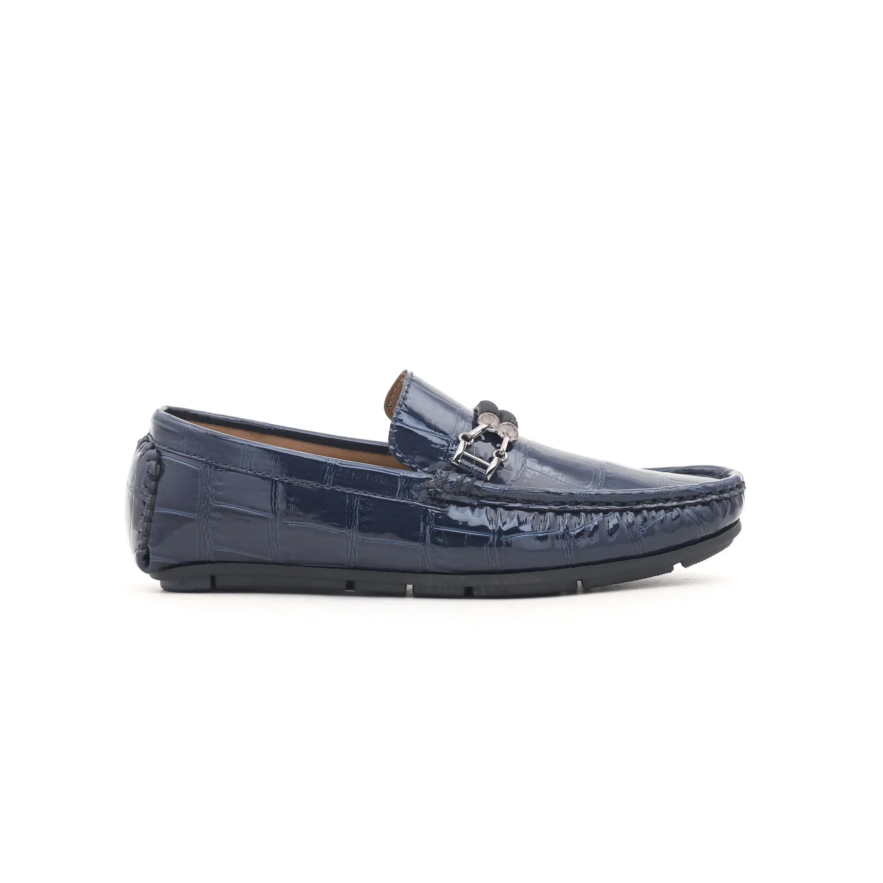 Boys Navy Formal Moccasin KD0339 - Image 2