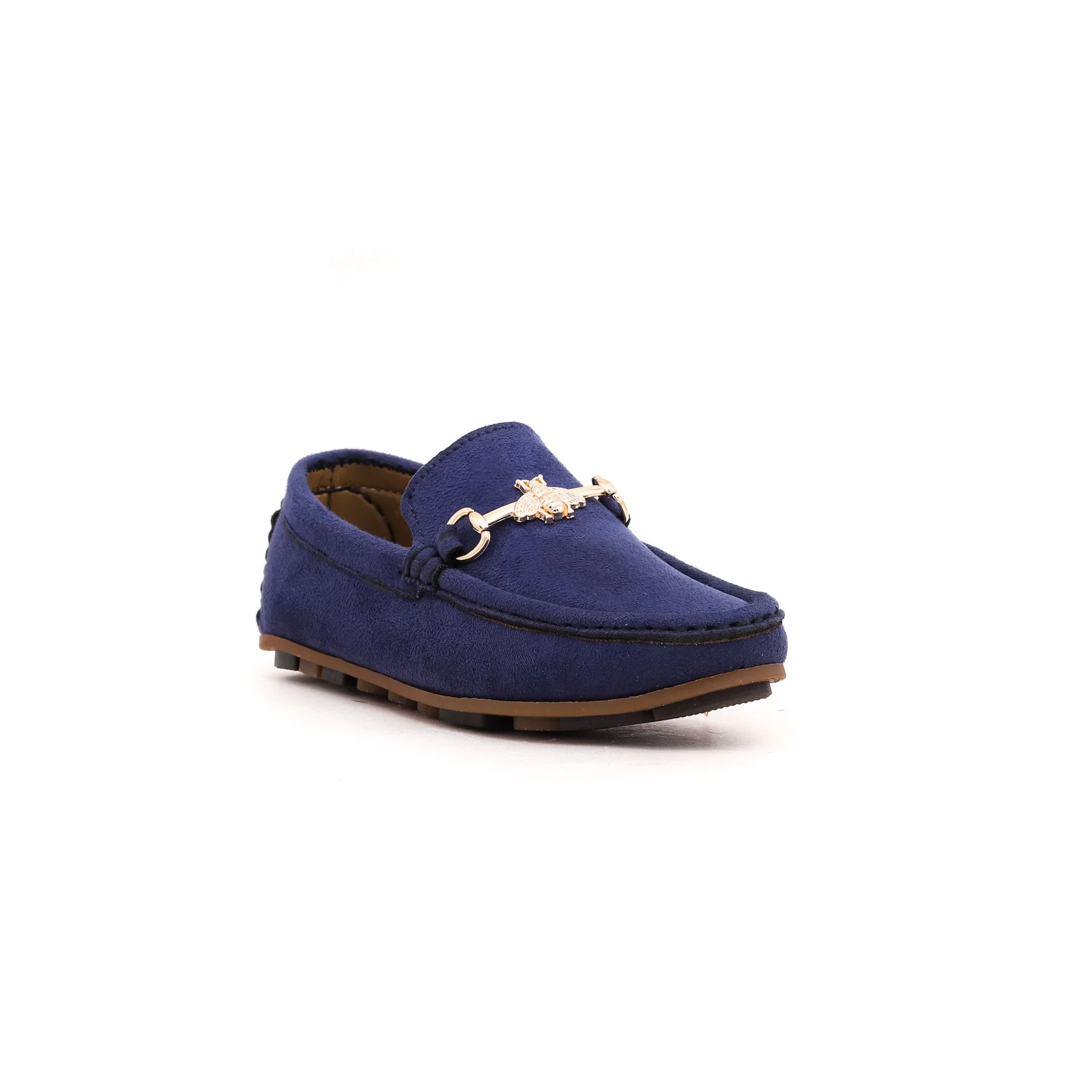 Boys Navy Formal Moccasin KD0378 - Image 2