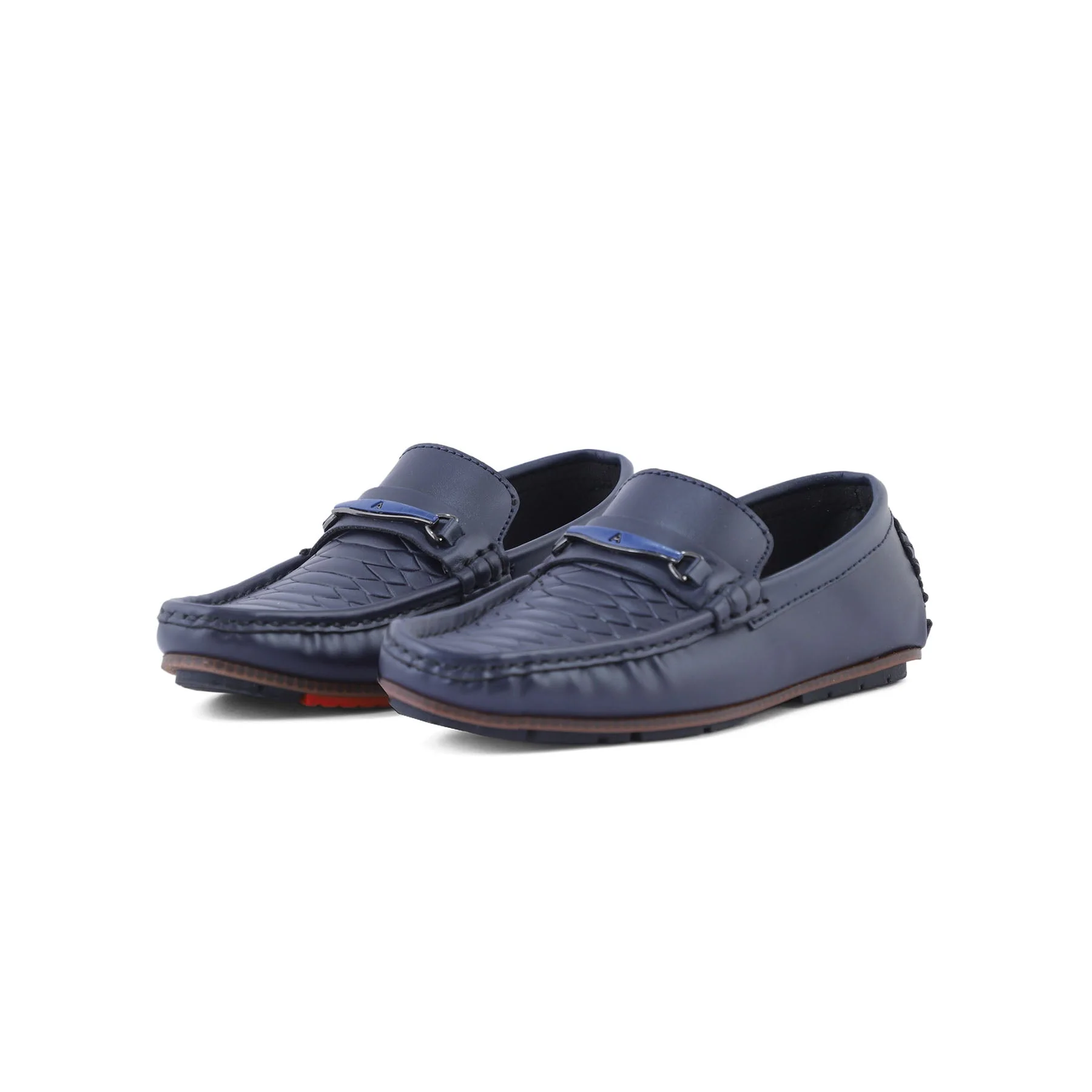 Boys Navy Formal Moccasin KD0837 - Image 2