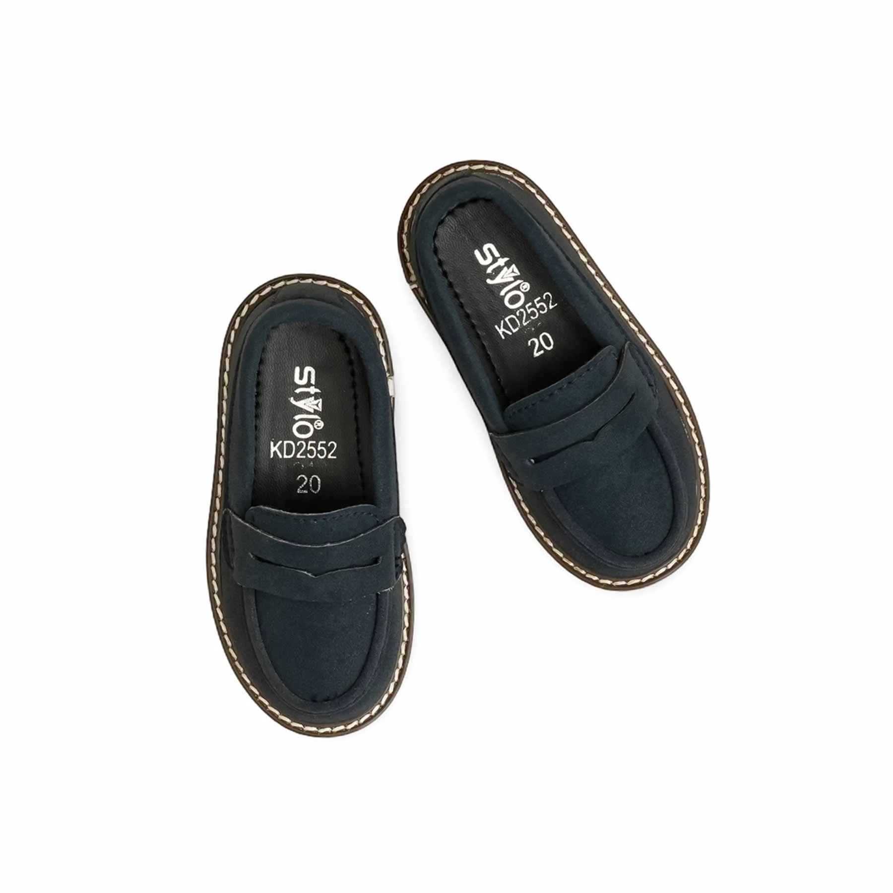 Boys Navy Formal Moccasin KD2552 - Image 5