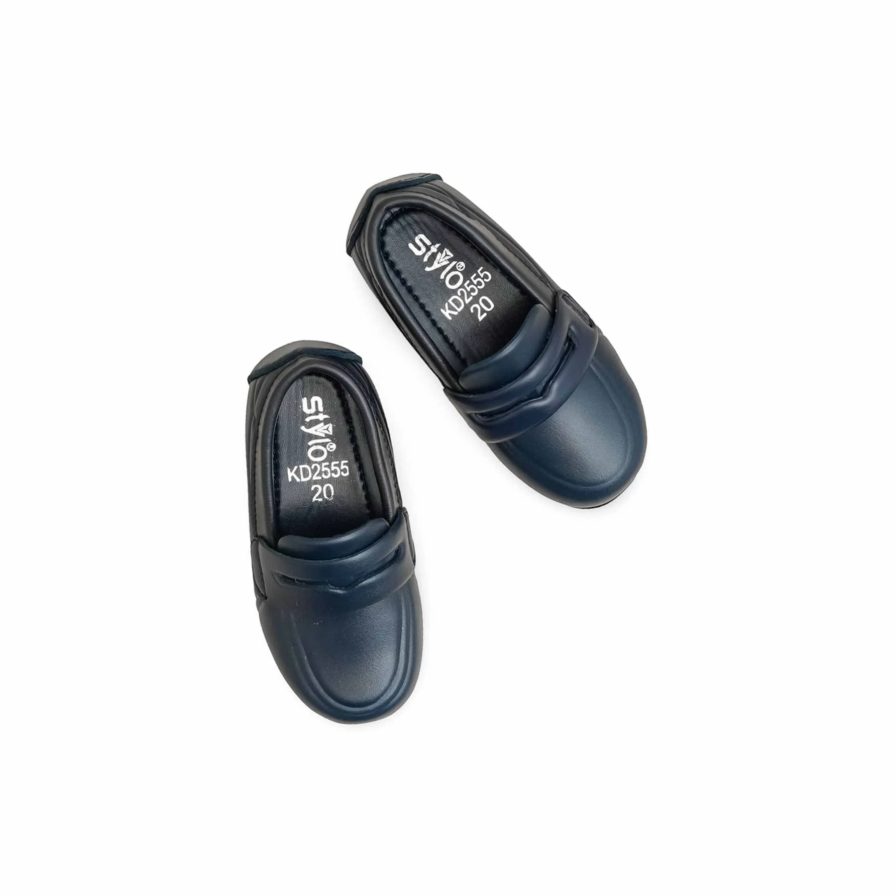 Boys Navy Formal Moccasin KD2555 - Image 5
