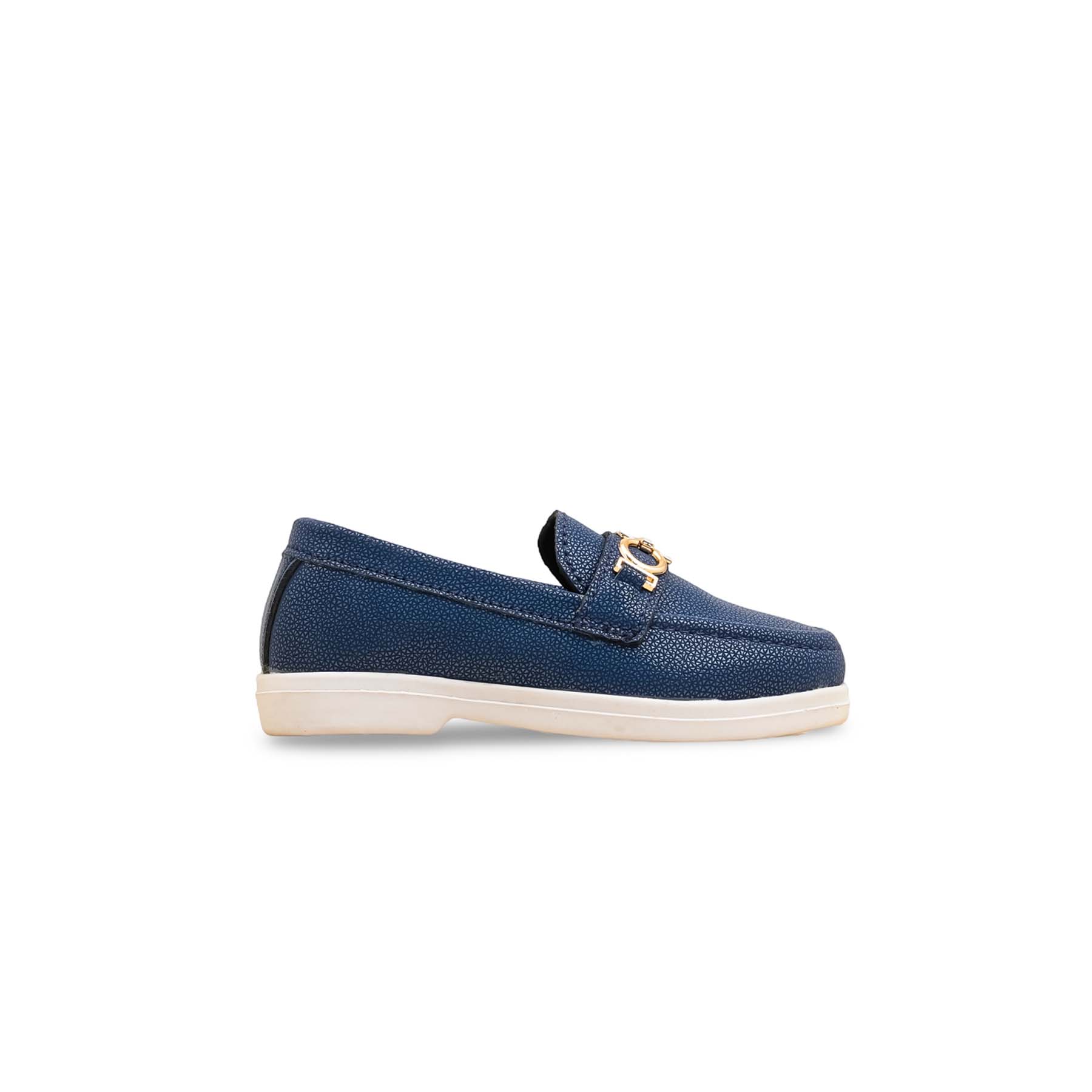 Boys Navy Formal Moccasin KD2578 - Image 2