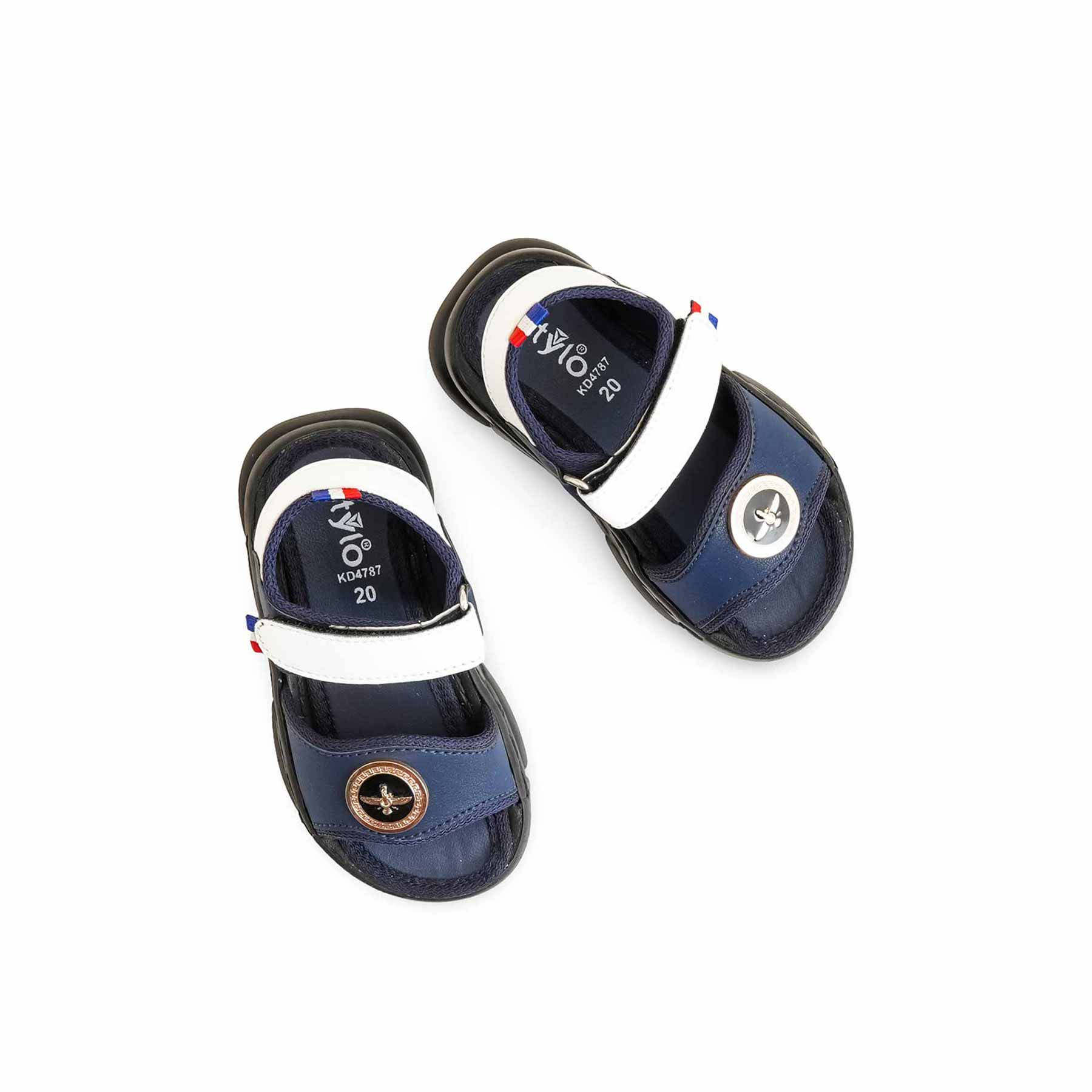 Boys Navy Formal Sandal KD4787 - Image 5