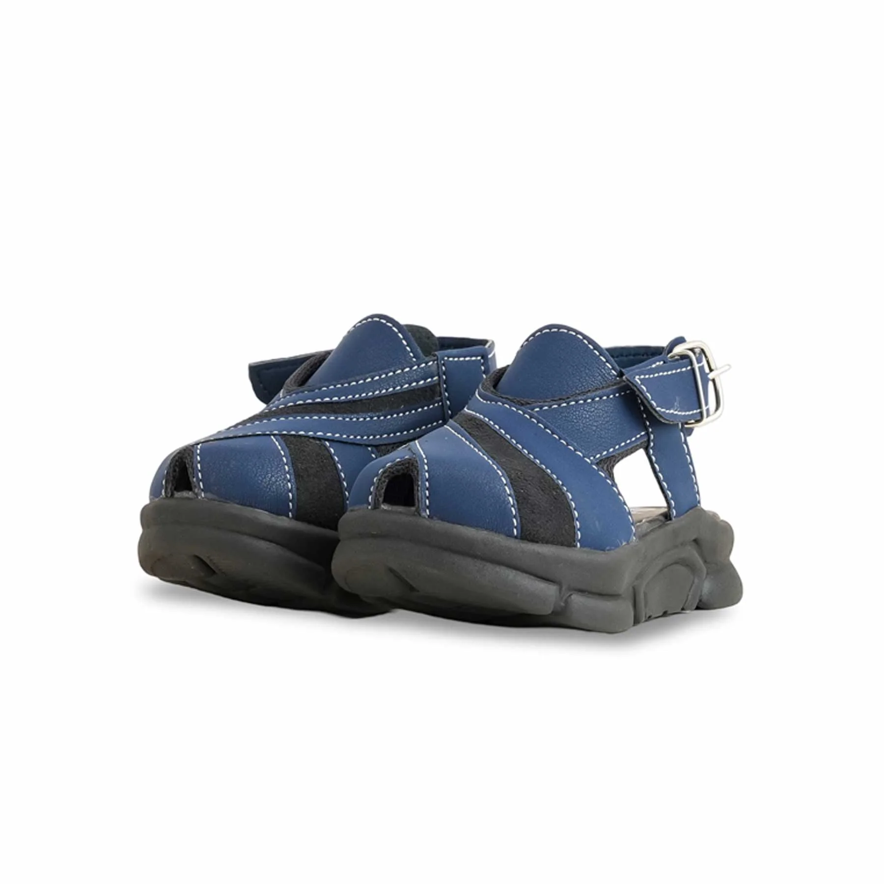 Boys Navy Peshawari Chappal KD4877 - Image 3