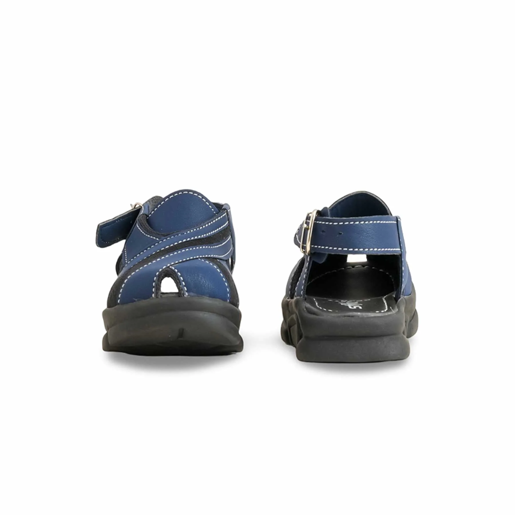 Boys Navy Peshawari Chappal KD4877 - Image 4