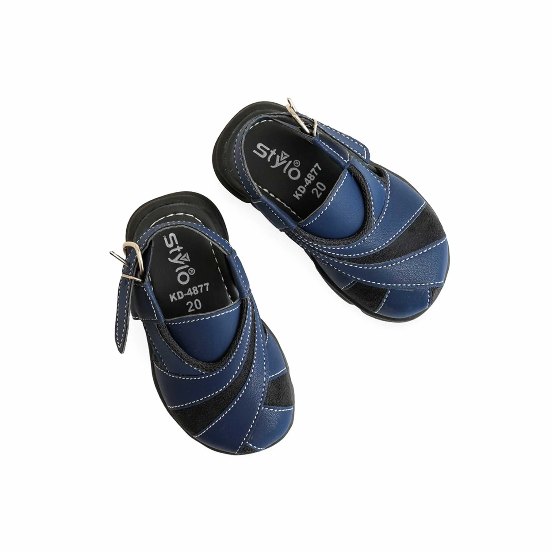 Boys Navy Peshawari Chappal KD4877 - Image 5