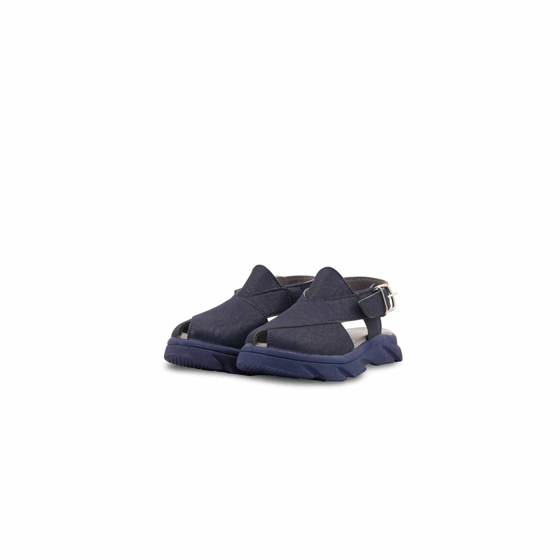 Boys Navy Peshawari Chappal KD4957 - Image 3