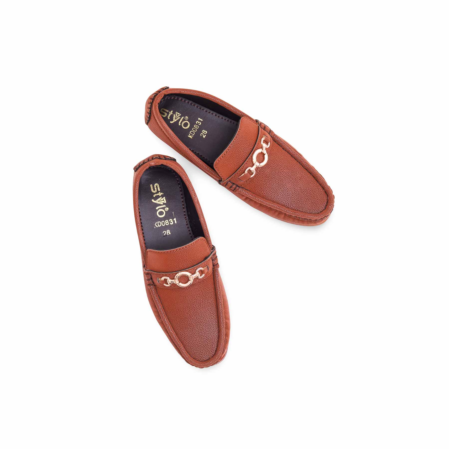 Boys Rust Formal Moccasin KD0831 - Image 5