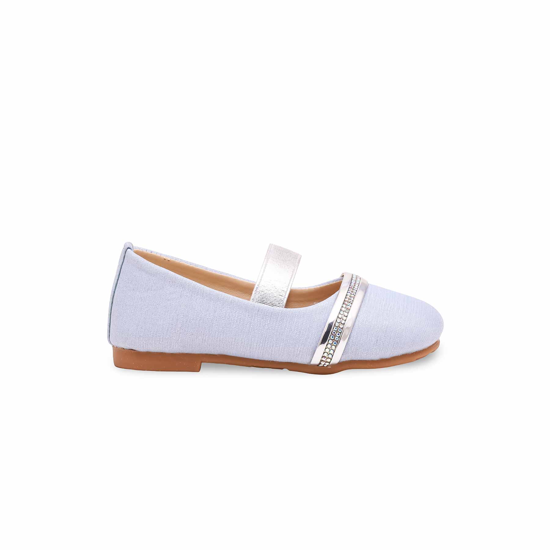 Girls Sky Blue Casual Pumps KD2265 - Image 2