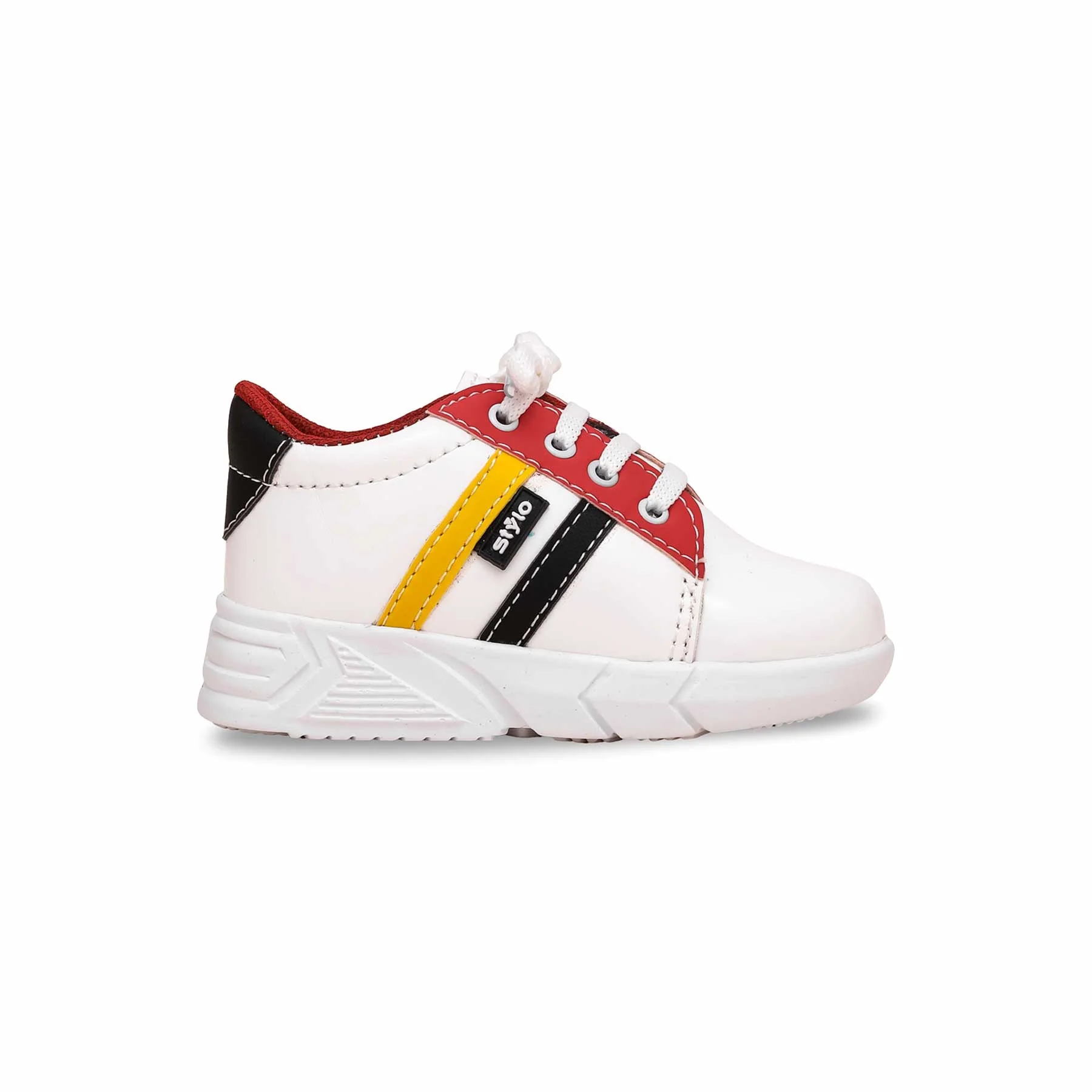 Boys White Casual Jogger KD1710 - Image 2