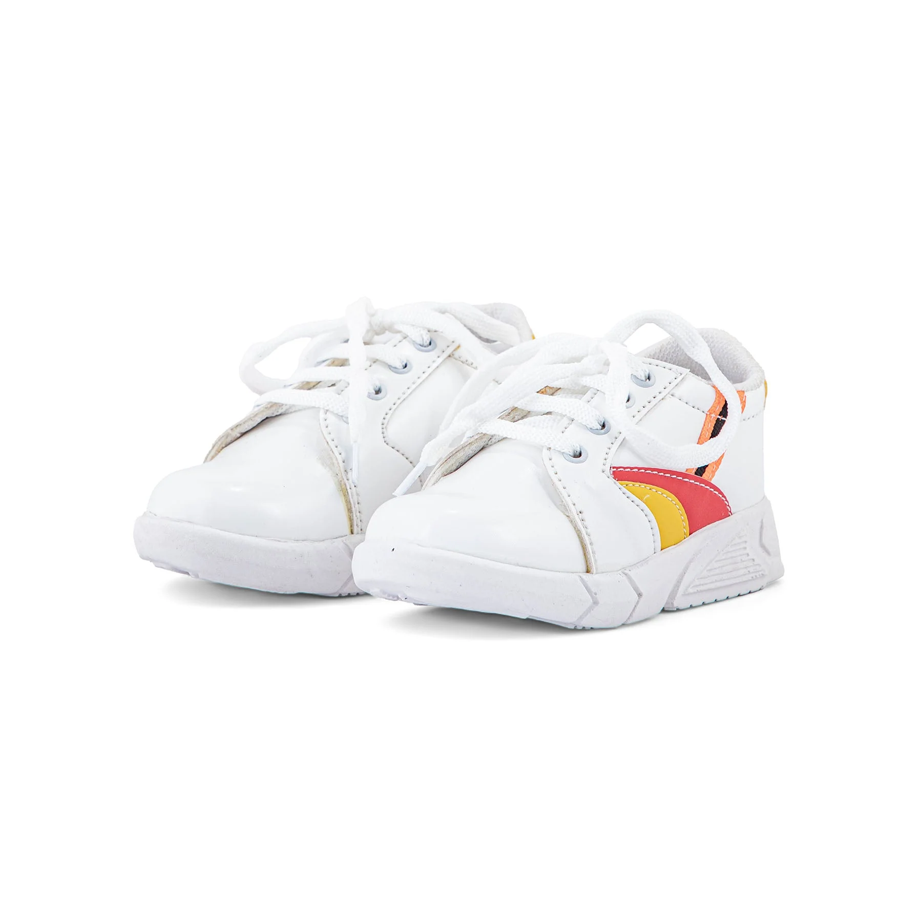 Boys White Casual Jogger KD1712 - Image 3