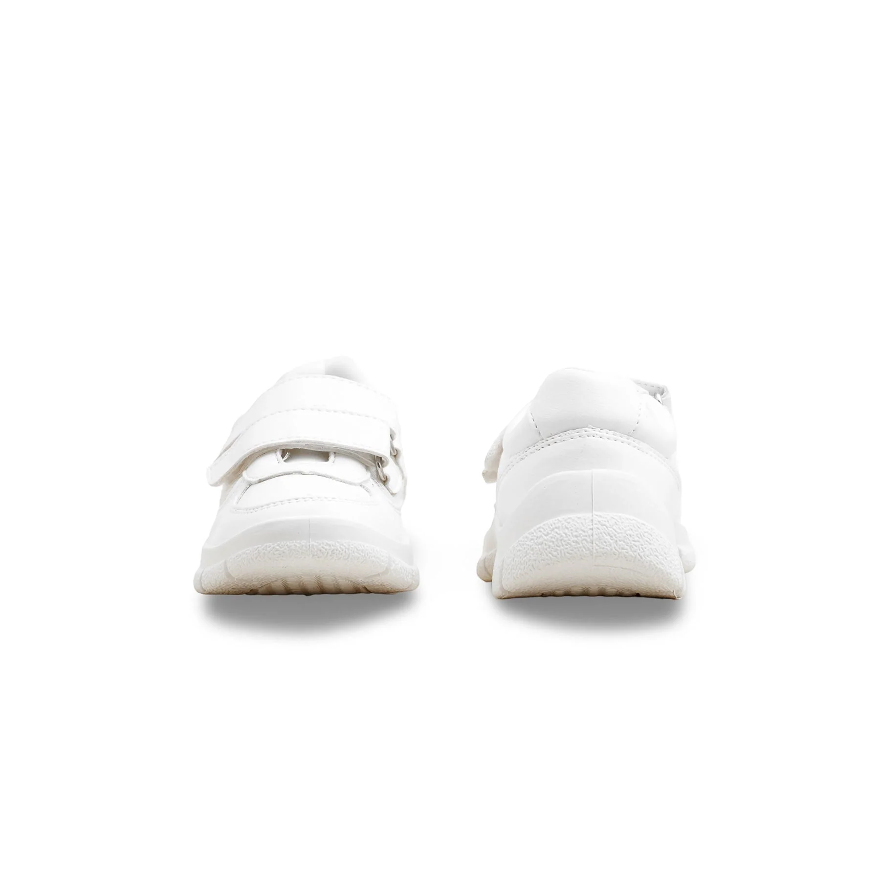 Boys White Dual Strap Schools Shoes SK1107 - Image 4