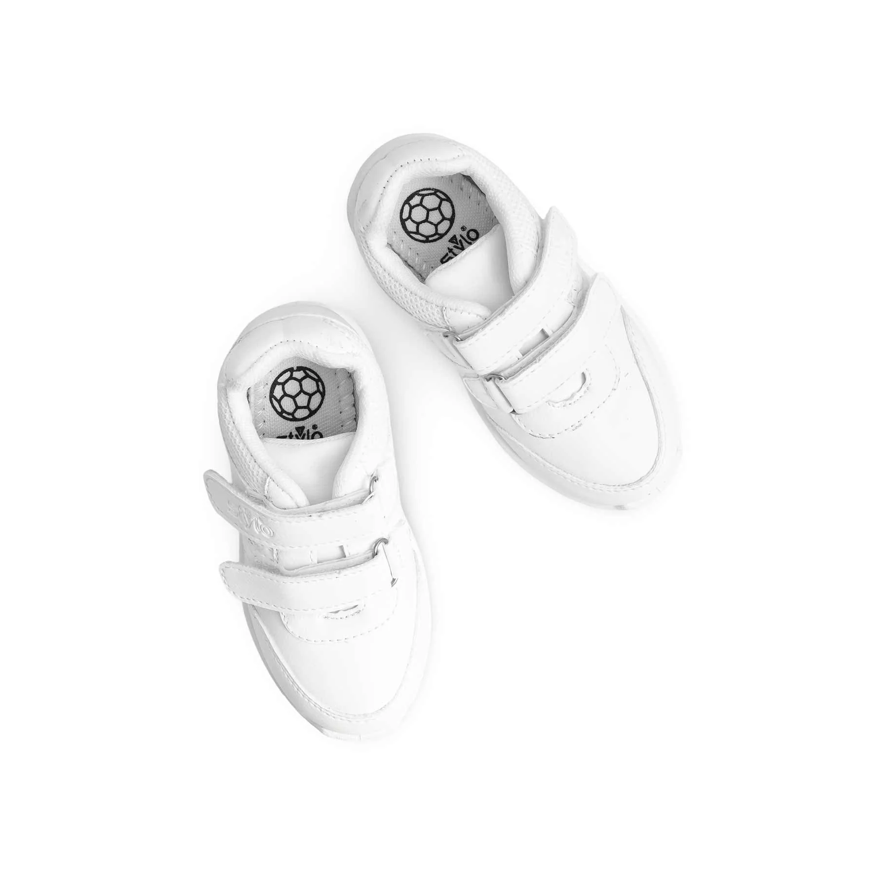 Boys White Sports School Shoes SK1095 - Image 5