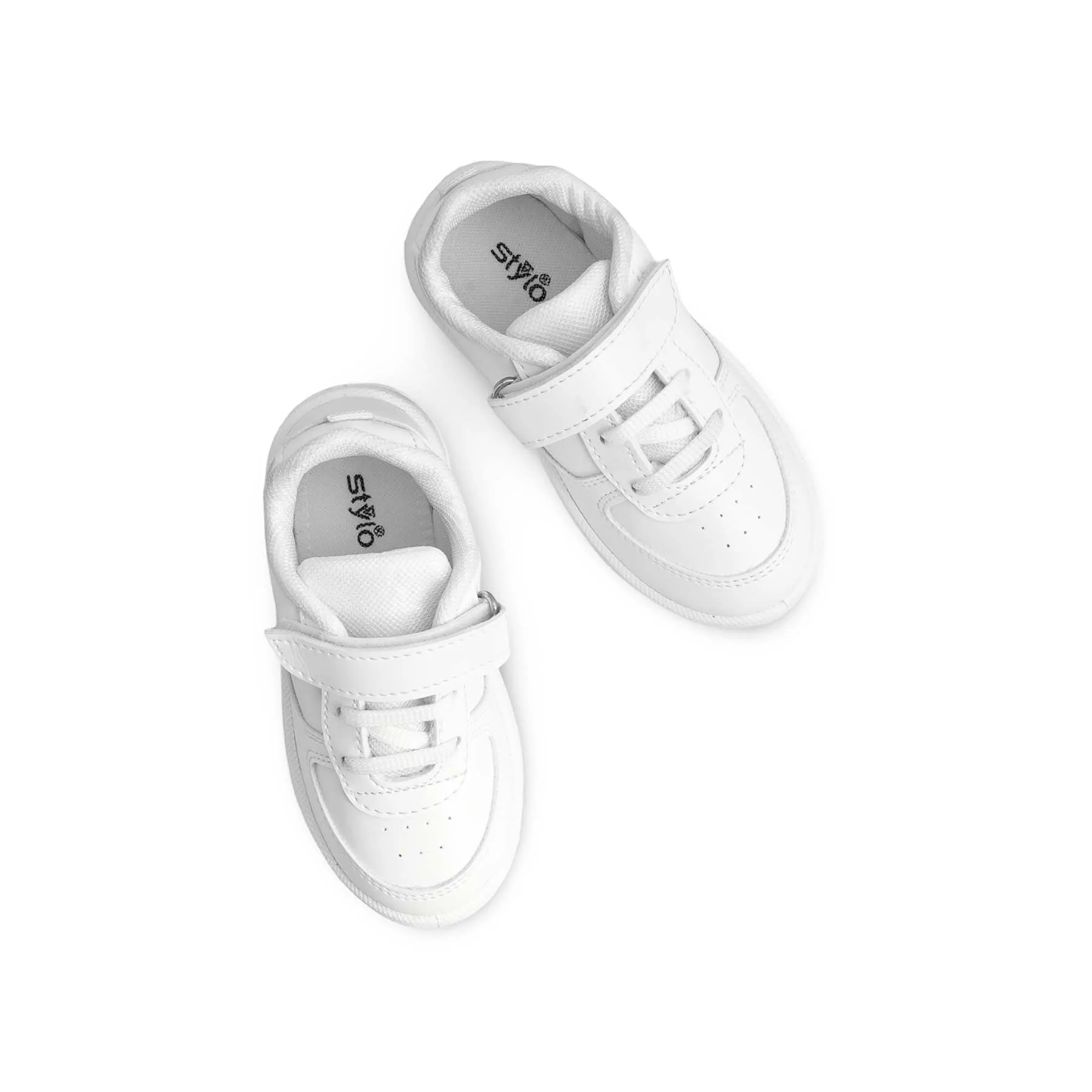 Boys White Sports School Shoes SK1098 - Image 5