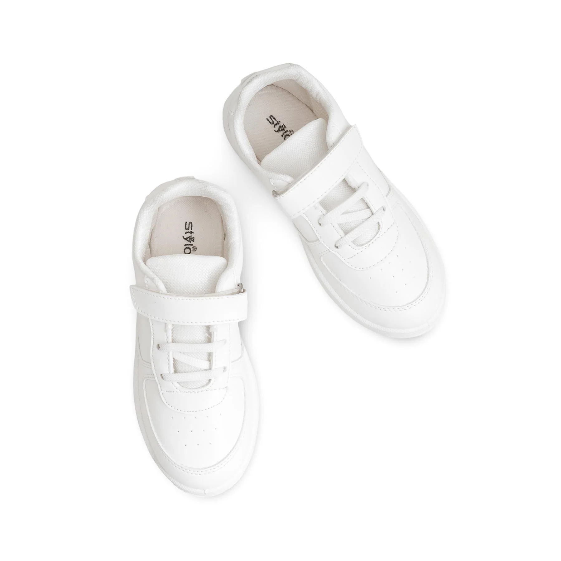 Boys White Sports School Shoes SK1099 - Image 5