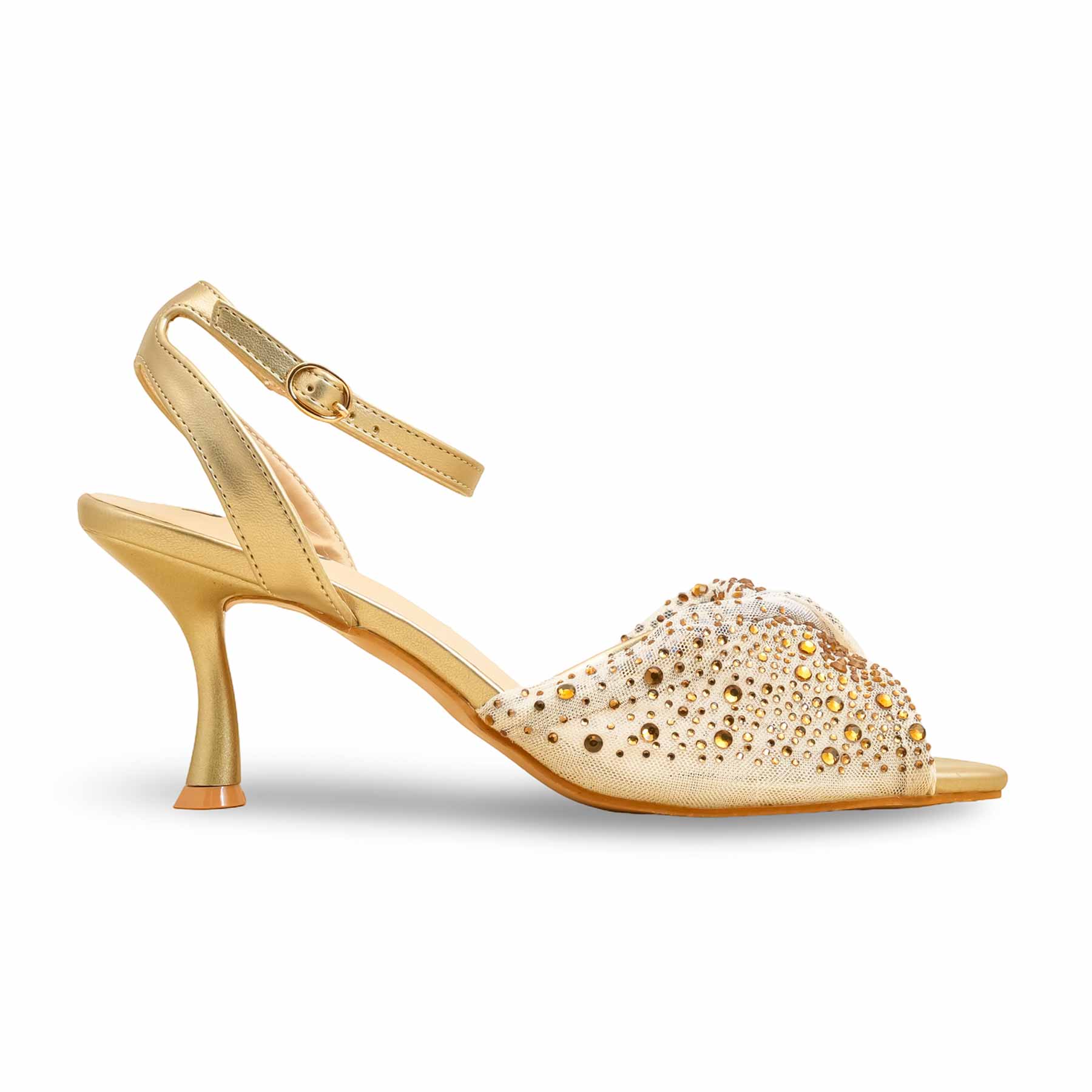 Bronze Fancy Bridal Sandal FN6157 - Image 3
