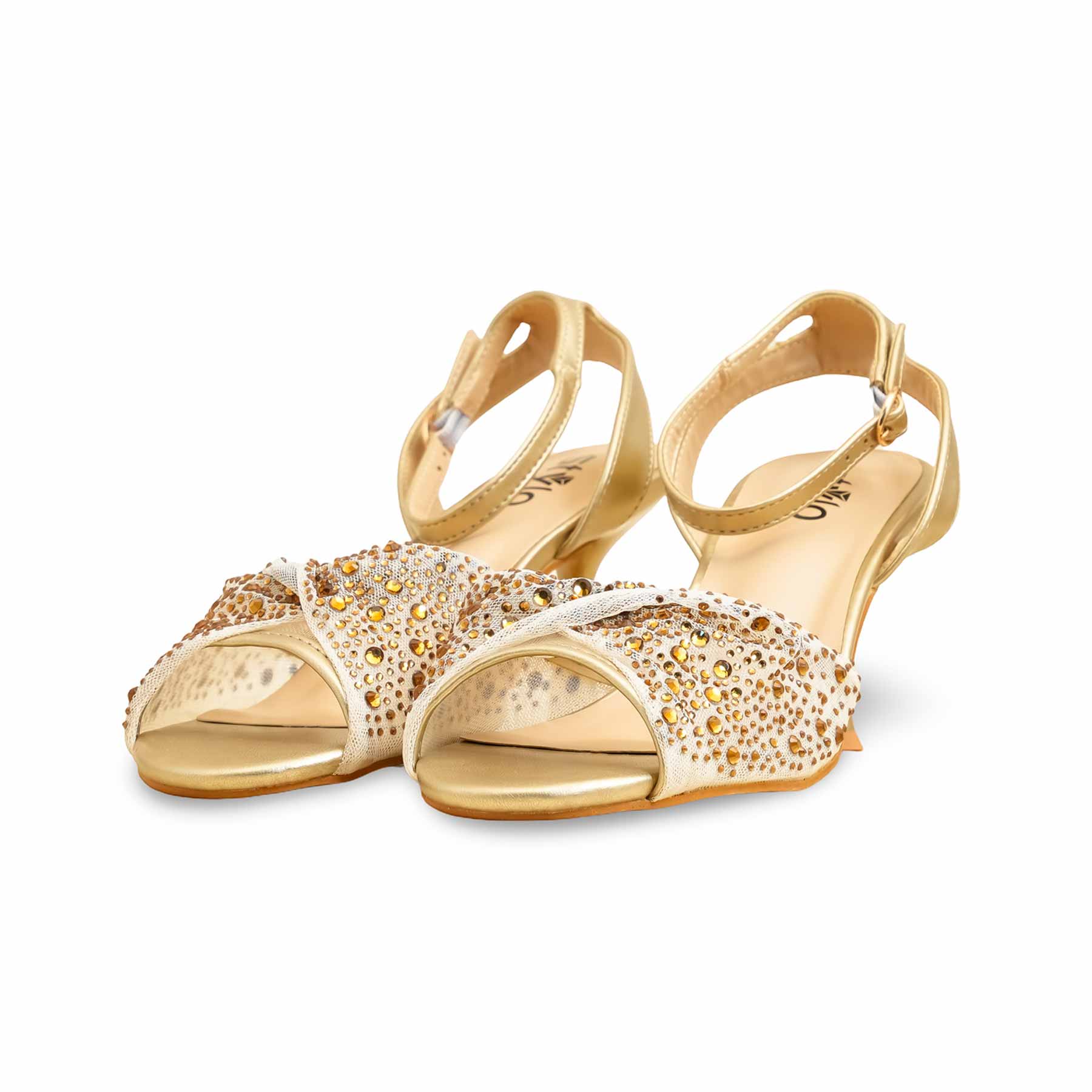 Bronze Fancy Bridal Sandal FN6157 - Image 4