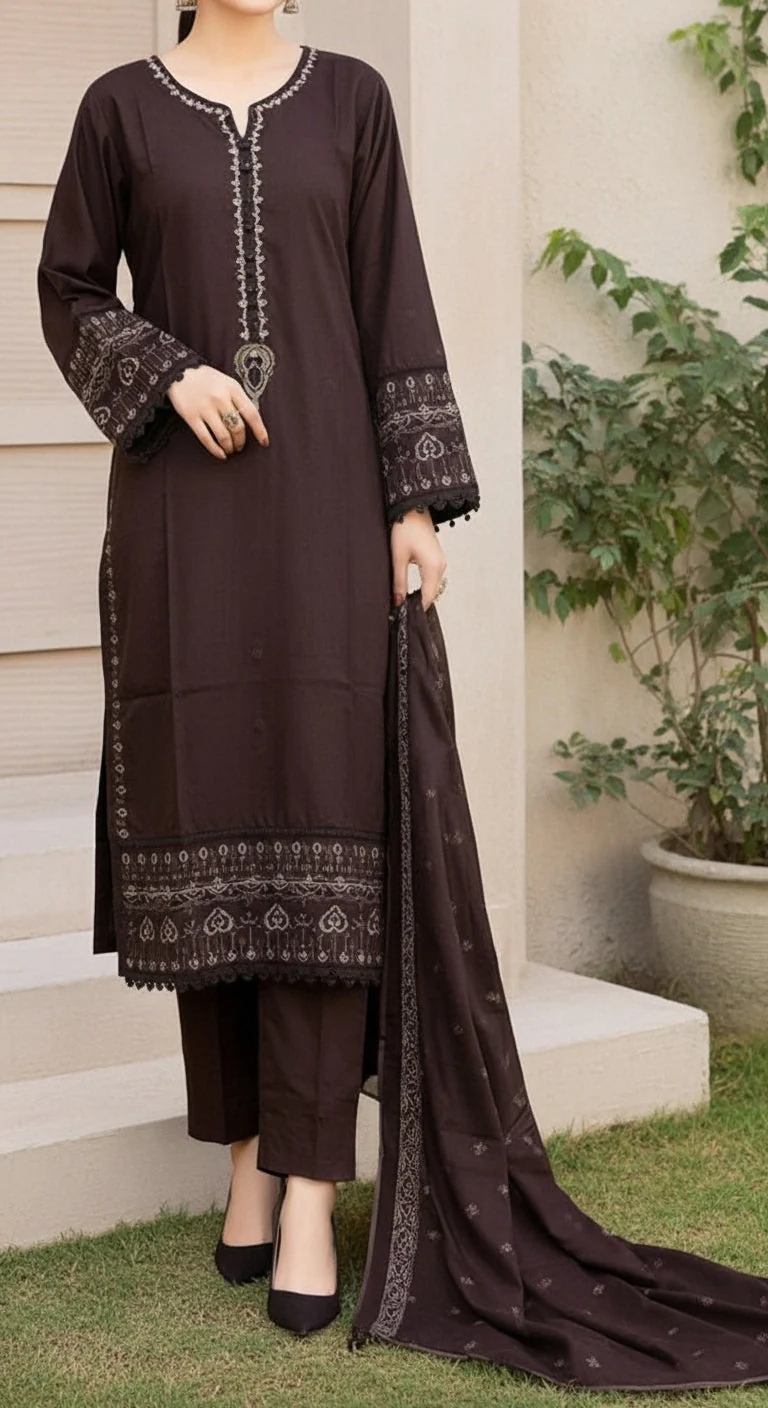 3 PC Embellished Suit PS5504 - Image 2