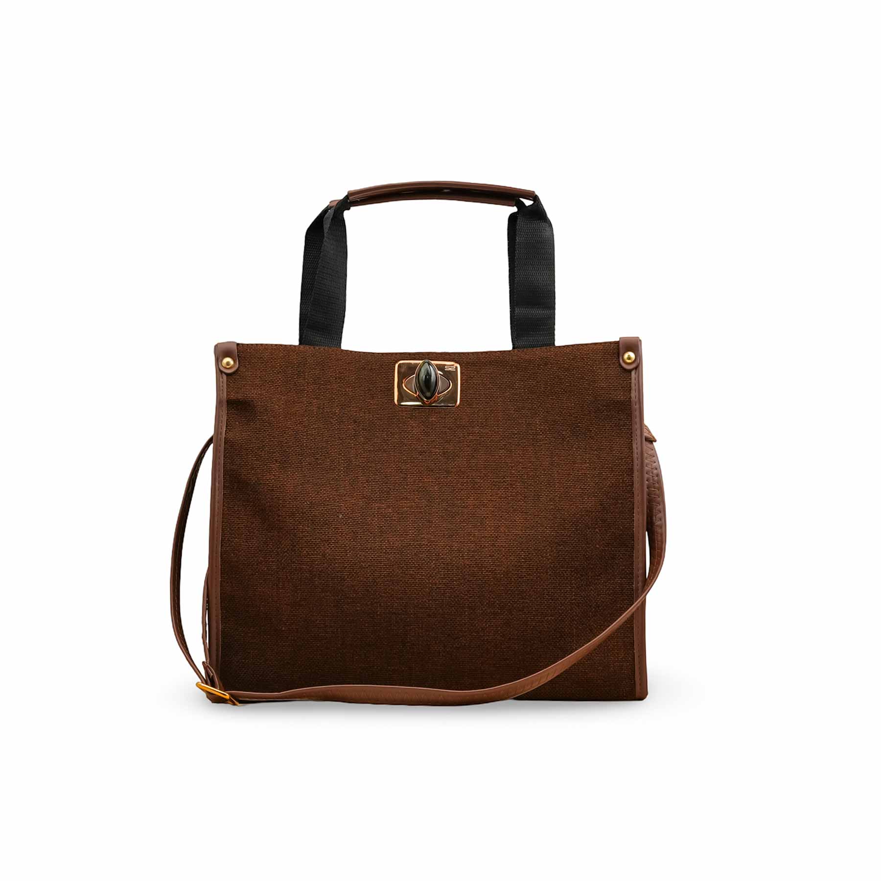Brown Casual Hand Bag For Ladies P55821 - Image 2