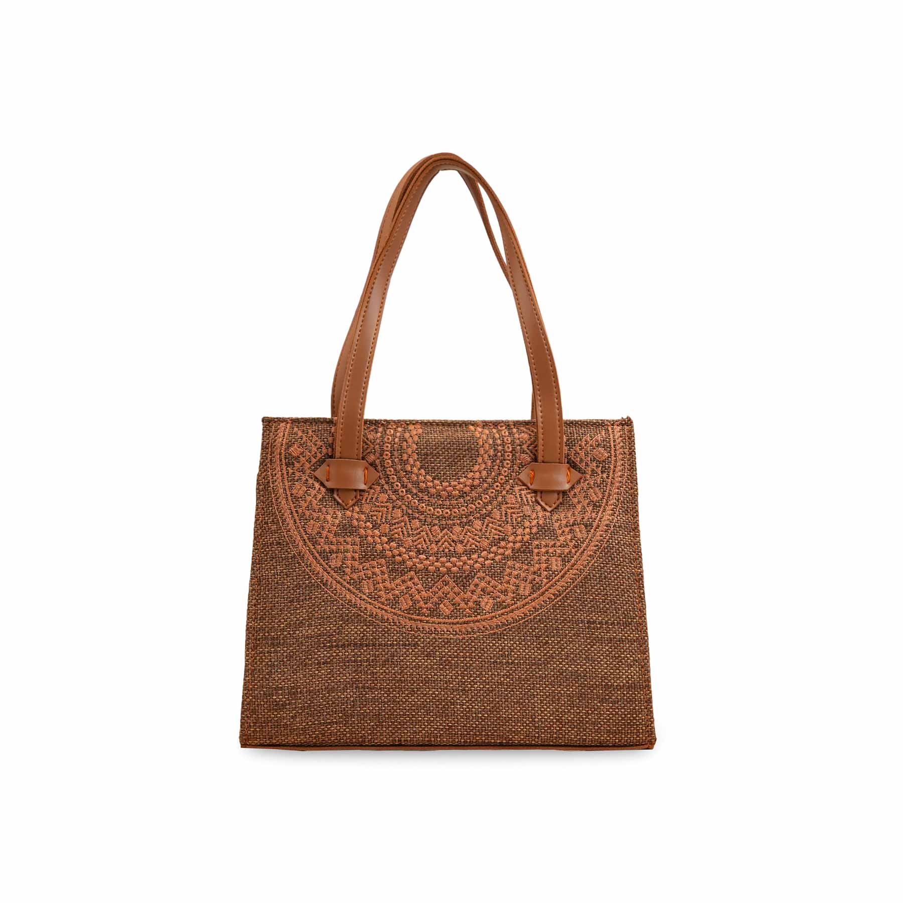 Brown Casual Hand Bag For Ladies P56272 - Image 2