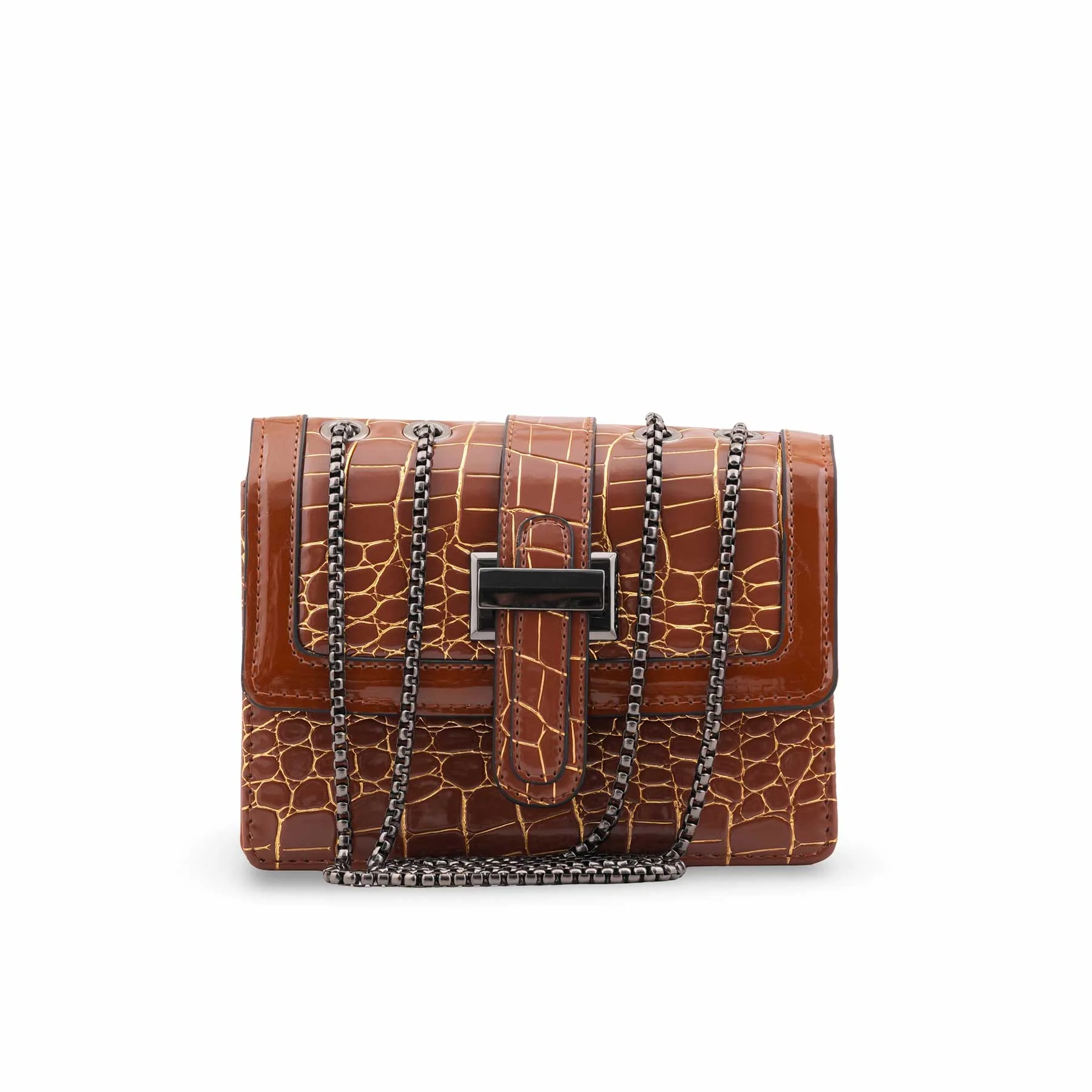 Brown Casual Pouch For Ladies P97666 - Image 2