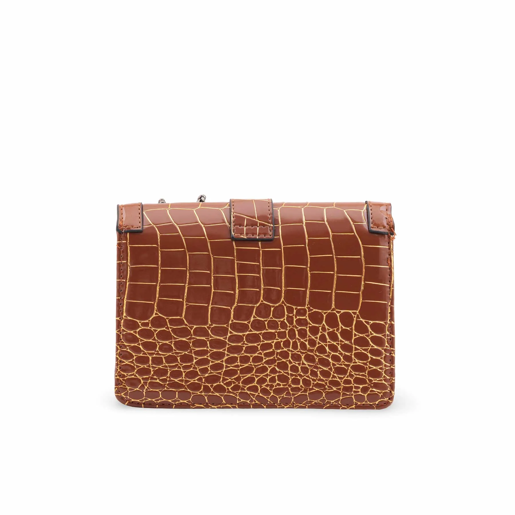 Brown Casual Pouch For Ladies P97666 - Image 4
