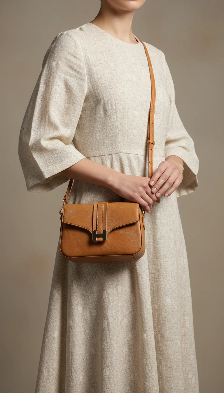Brown Casual Pouch For Ladies P97670