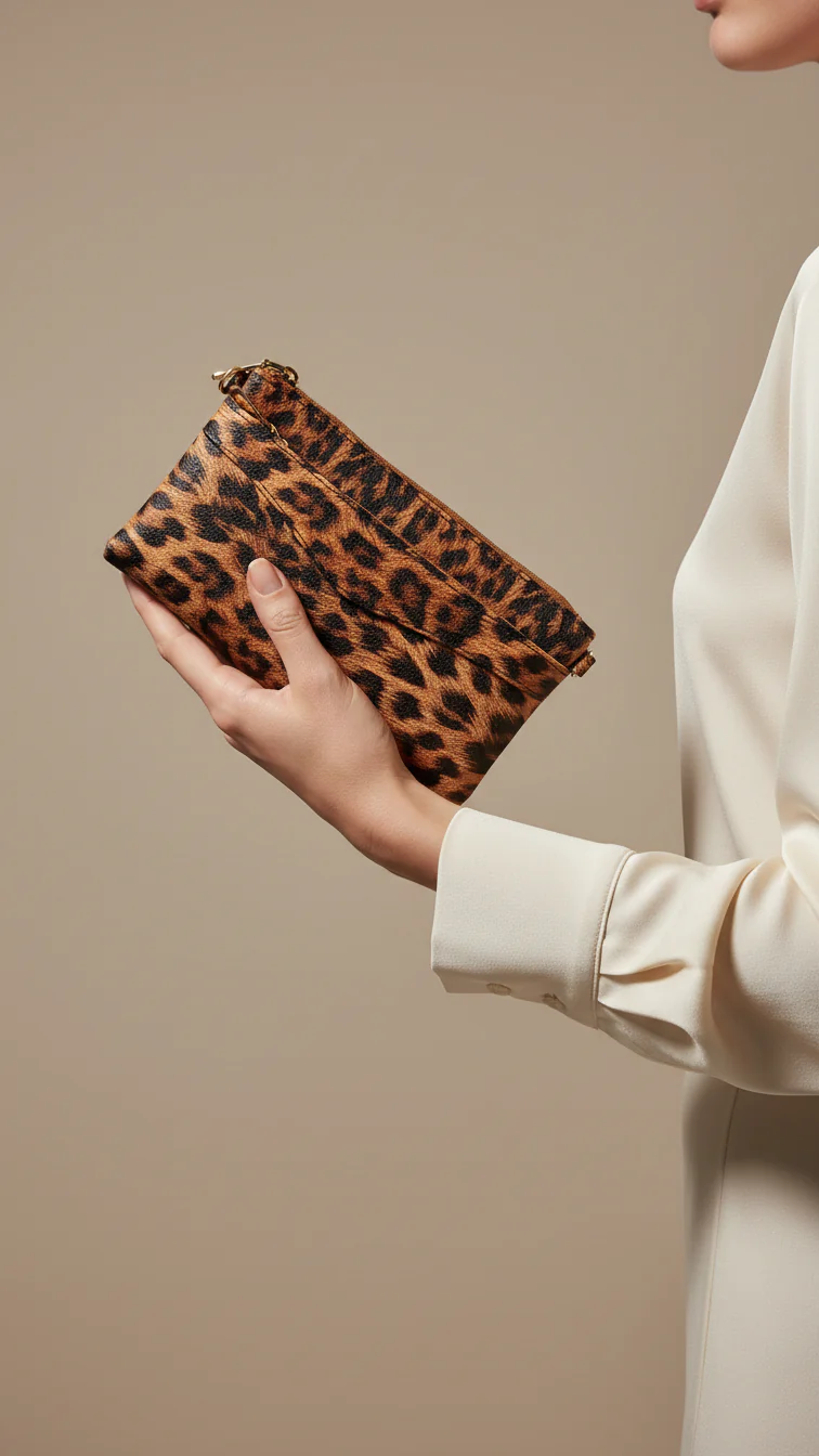 Brown Casual Pouch For Ladies P97686