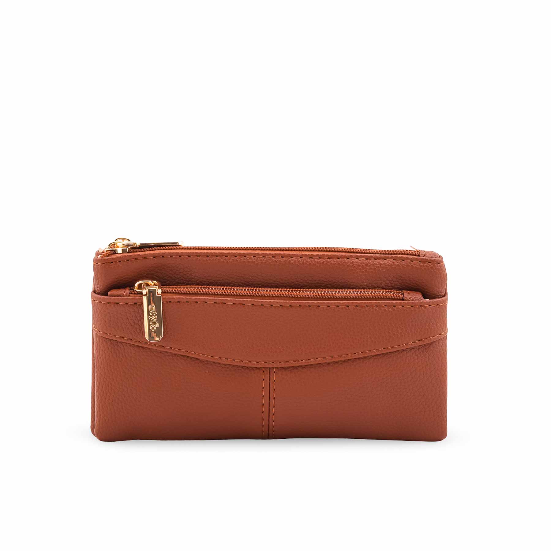 Brown Casual Pouch For Ladies P97690 - Image 2