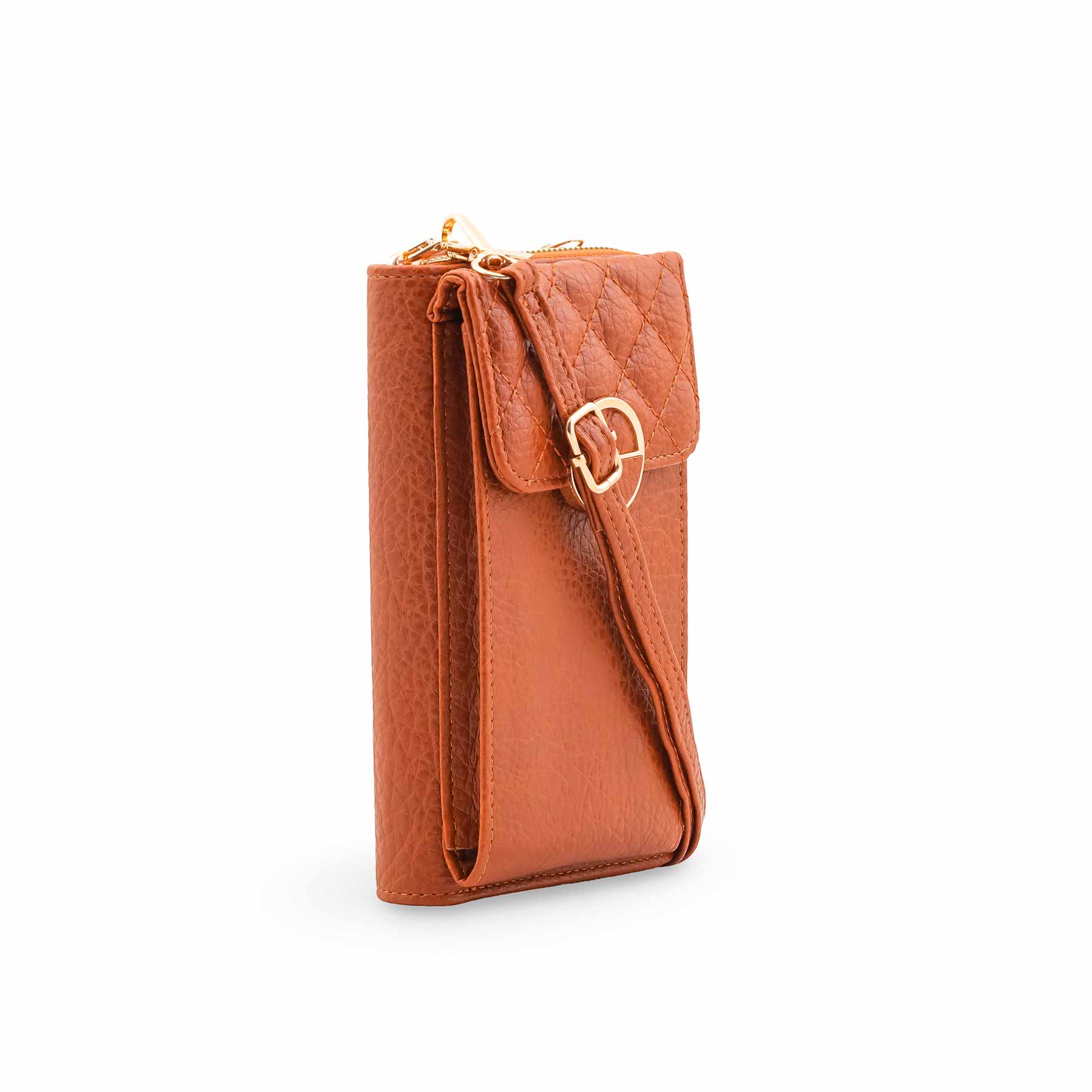 Brown Casual Pouch For Ladies P97699 - Image 3