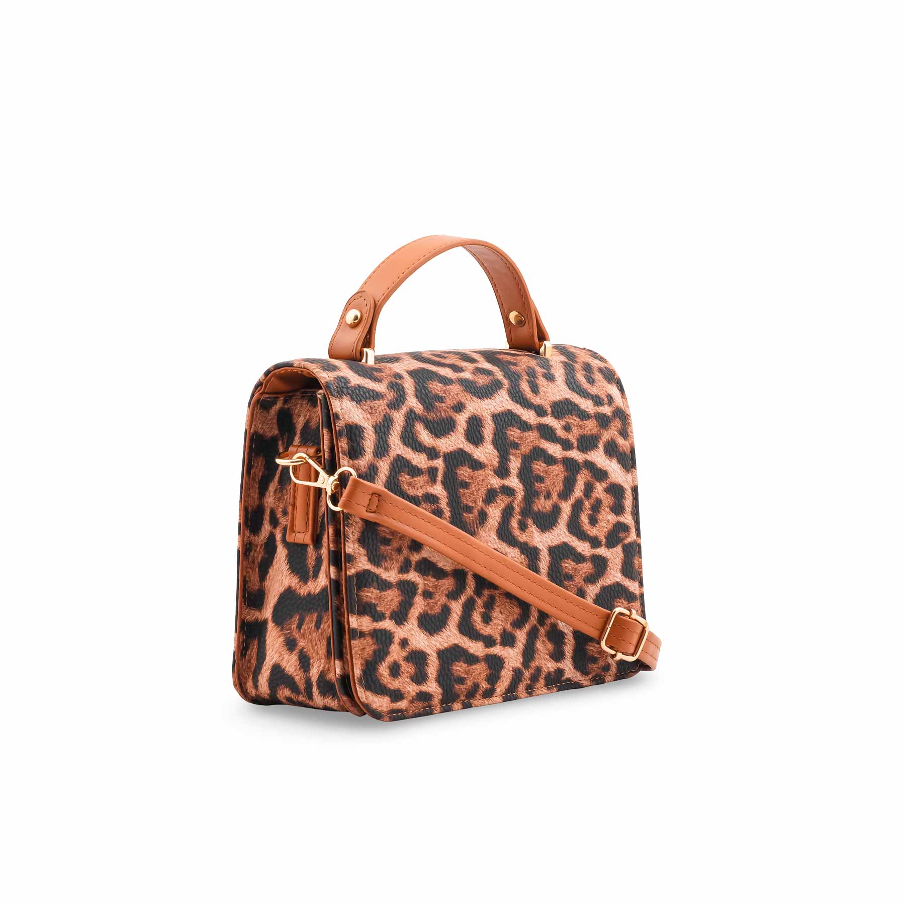 Brown Casual Pouch For Women P97665 - Image 3