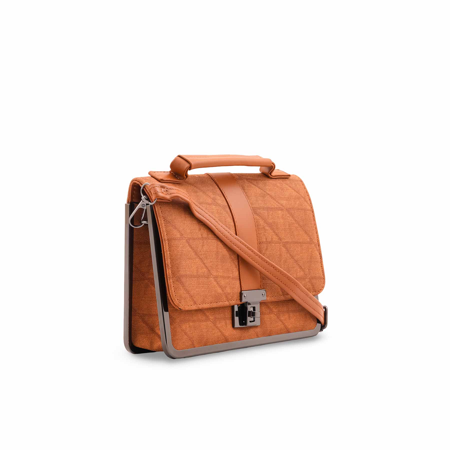 Brown Casual Pouch For Women P97710 - Image 3