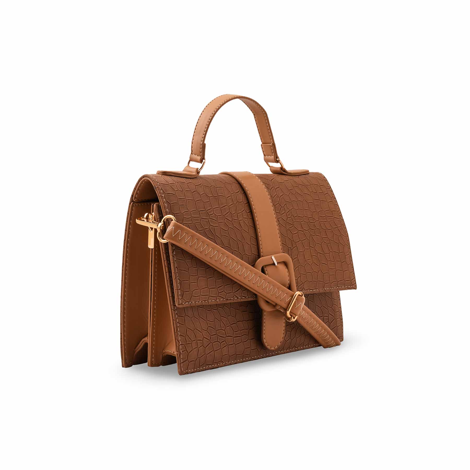 Brown Casual Shoulder Bag For Women P55826 - Image 3