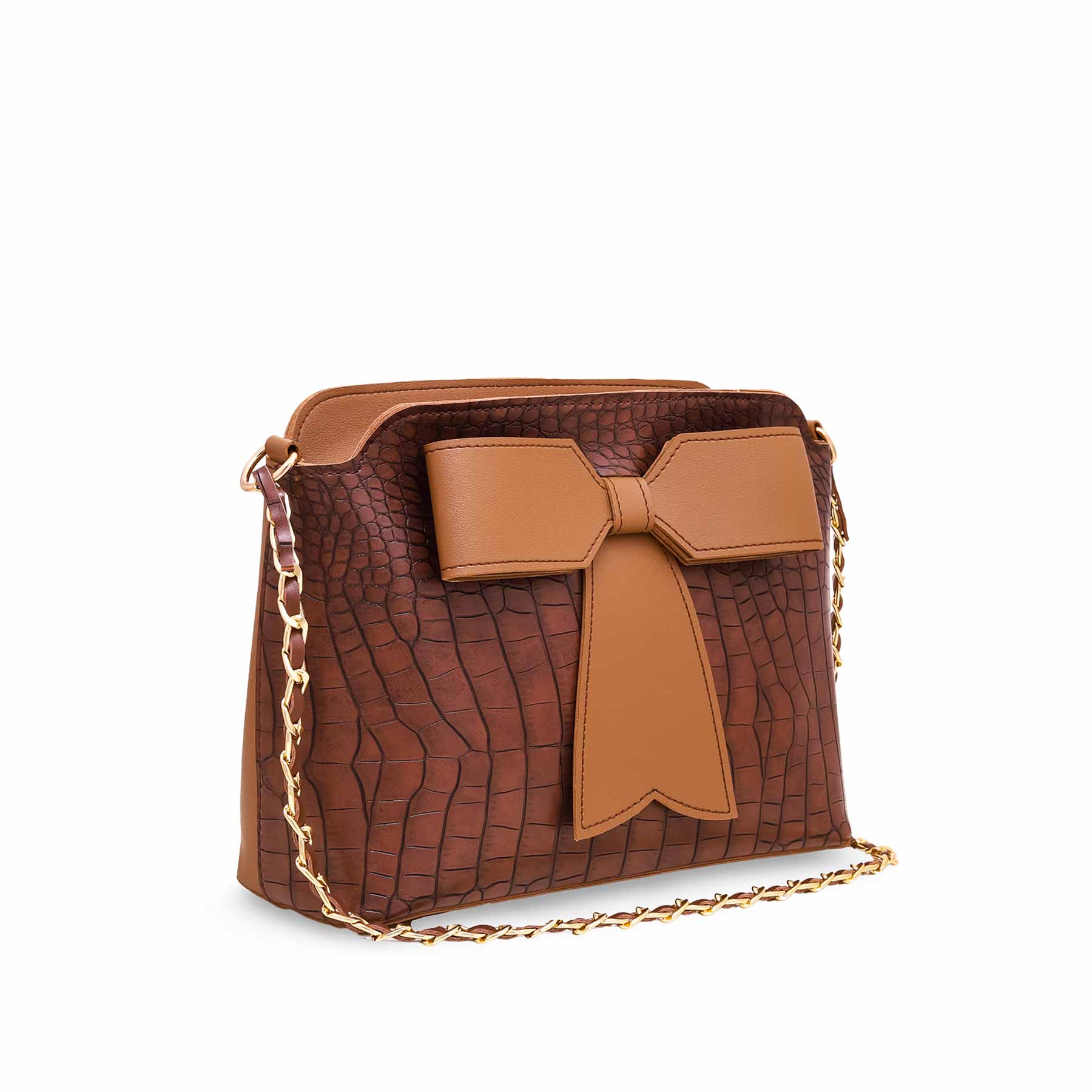 Brown Casual Shoulder Bag P56083 - Image 2