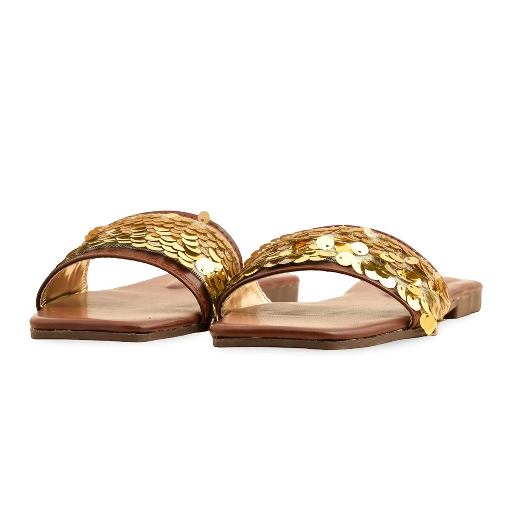 Brown Casual Slipper For Ladies CL2059 - Image 3