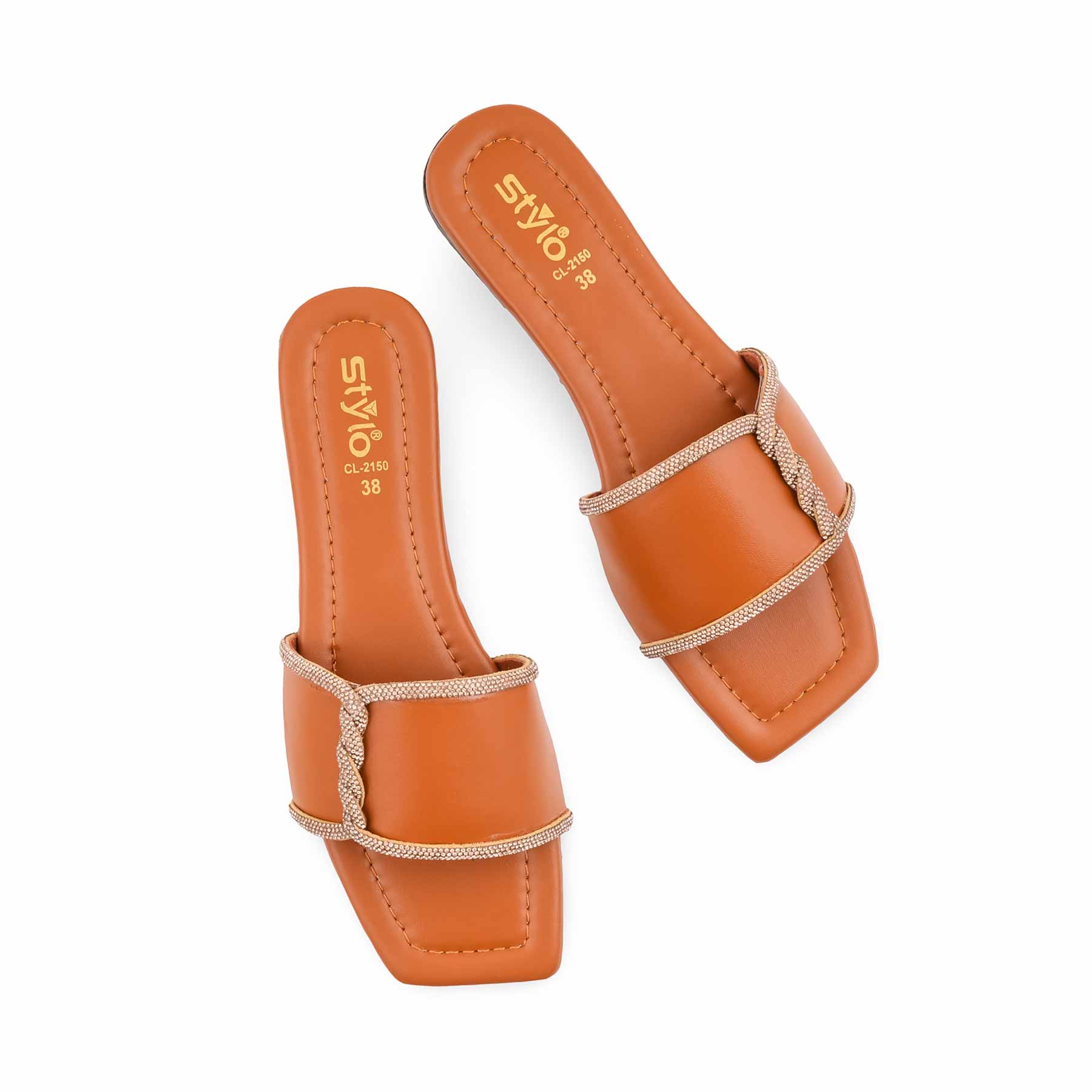 Brown Casual Slipper For Women CL2150 - Image 5